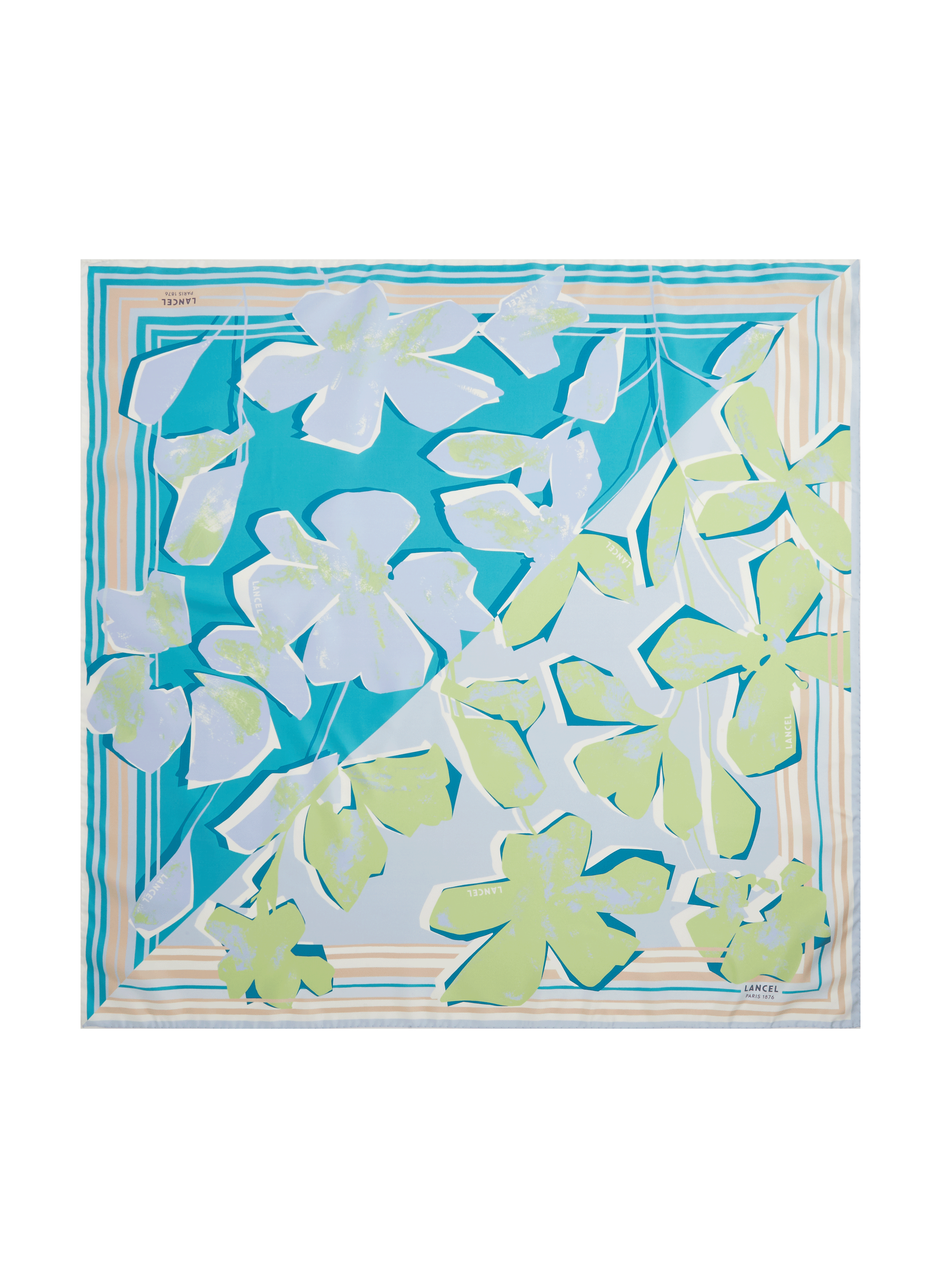 Carré de soie Fleurs Arty