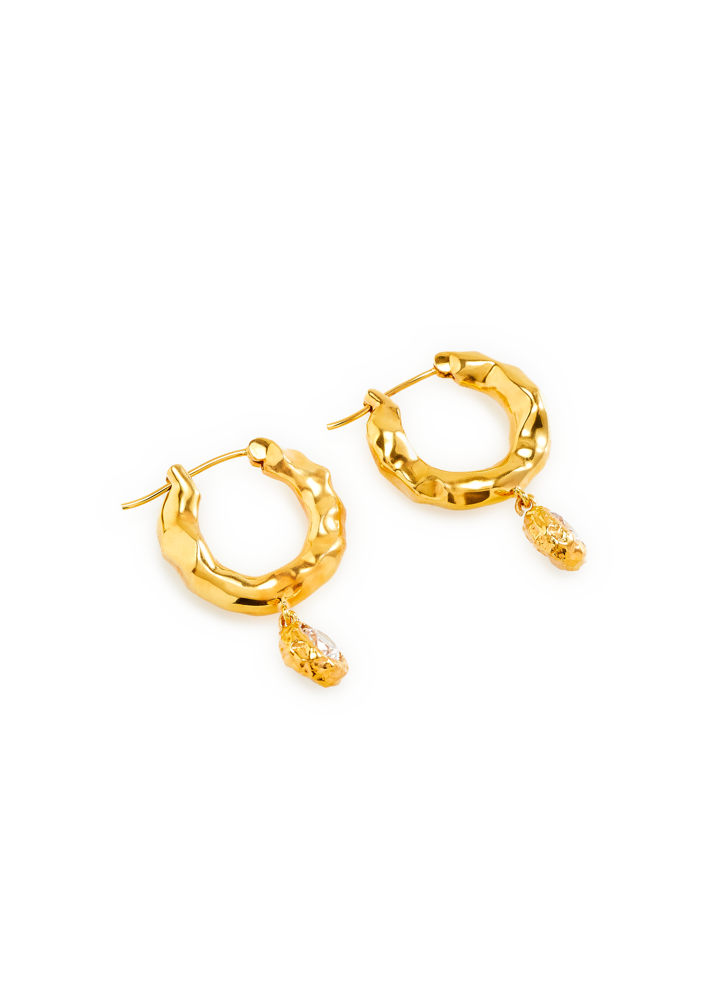 Boucles d'oreilles créole avec pendentif