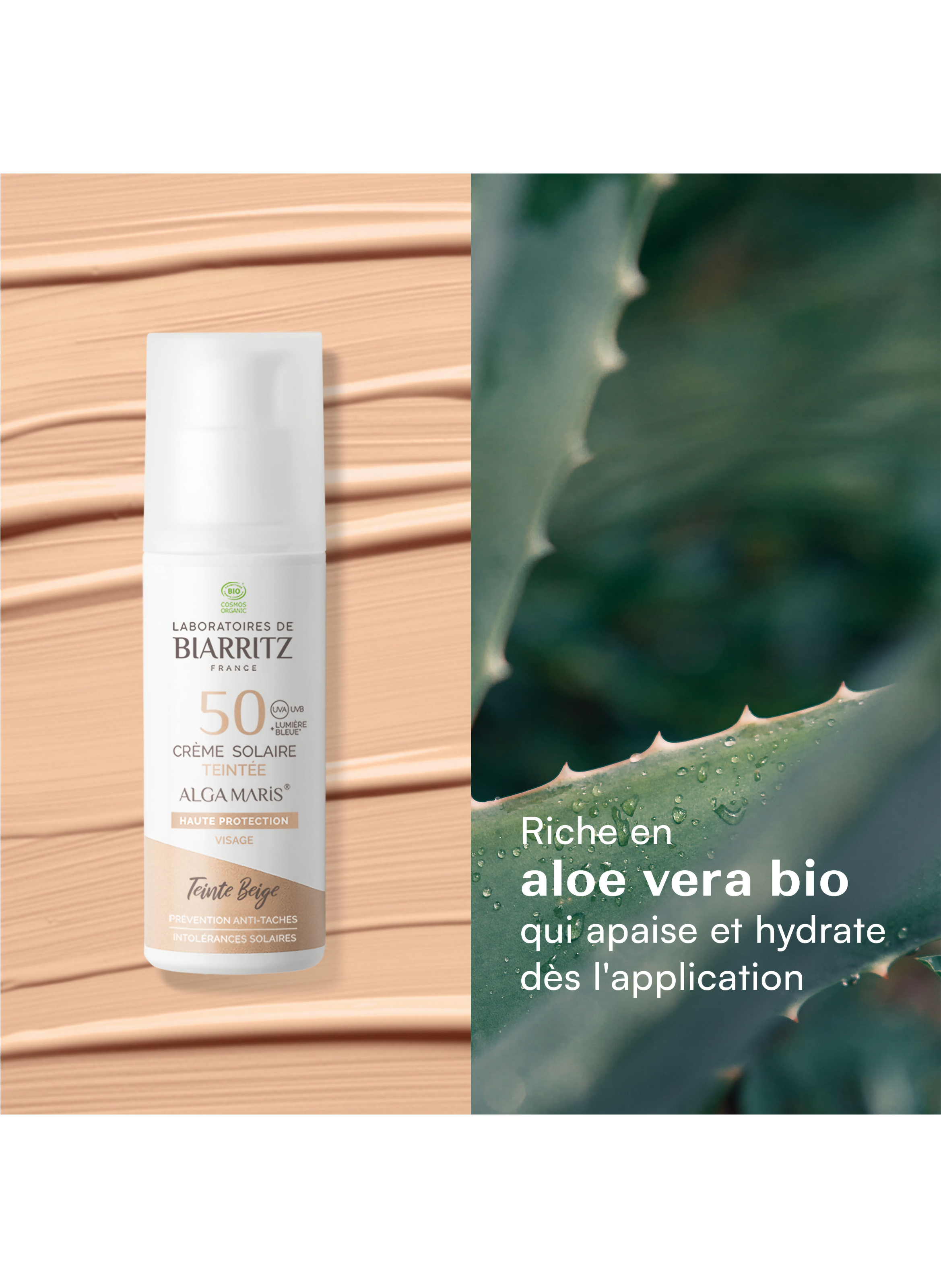 Alga Maris - SPF 50 Tinted Face Sun Cream - Beige LABORATOIRES DE BIARRITZ No color
