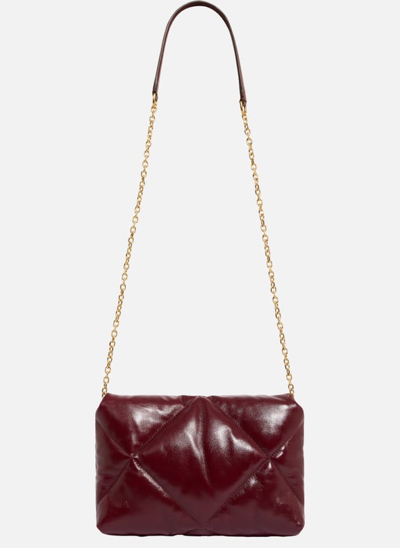 Sac porté travers en cuir matelassé - le fanny Rouge by GERARD DAREL GERARD DAREL Sac porté travers en cuir matelassé - le fanny Rouge
