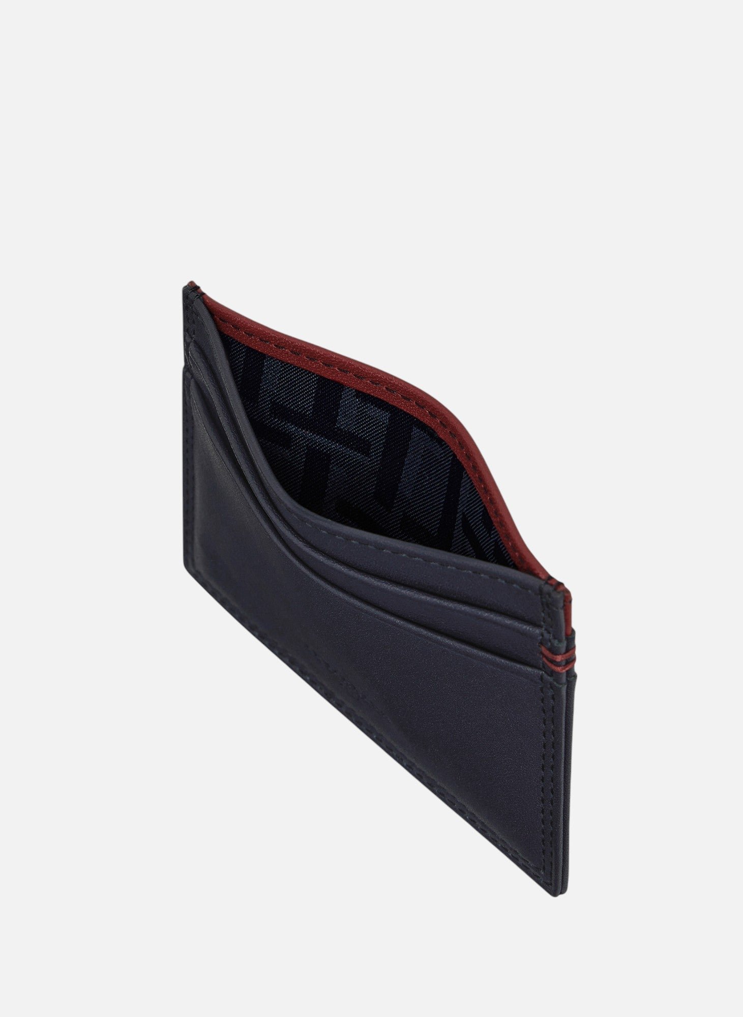 Porte cartes martin en cuir lisse LE TANNEUR Bleu