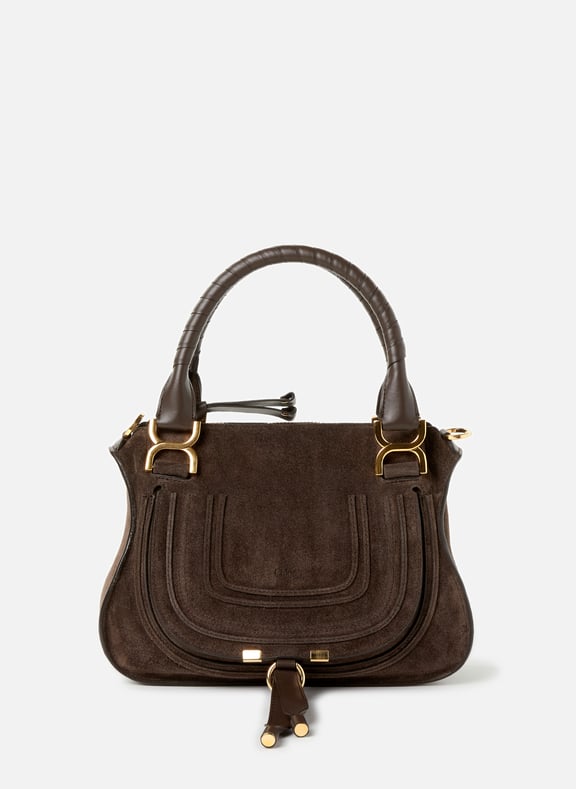 Sac à main Marcie en cuir suédé Marron by CHLOÉ CHLOÉ Sac à main Marcie en cuir suédé Marron