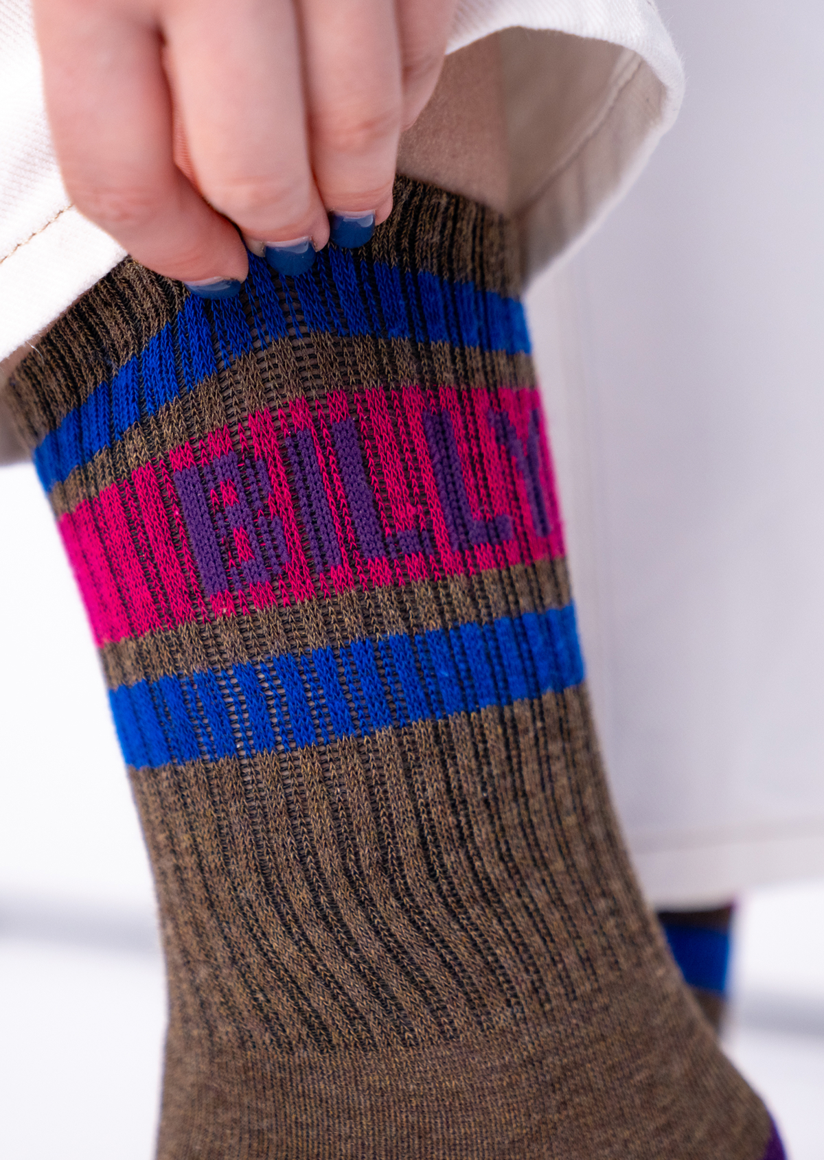 Chaussettes en coton tennis BILLYBELT Marron