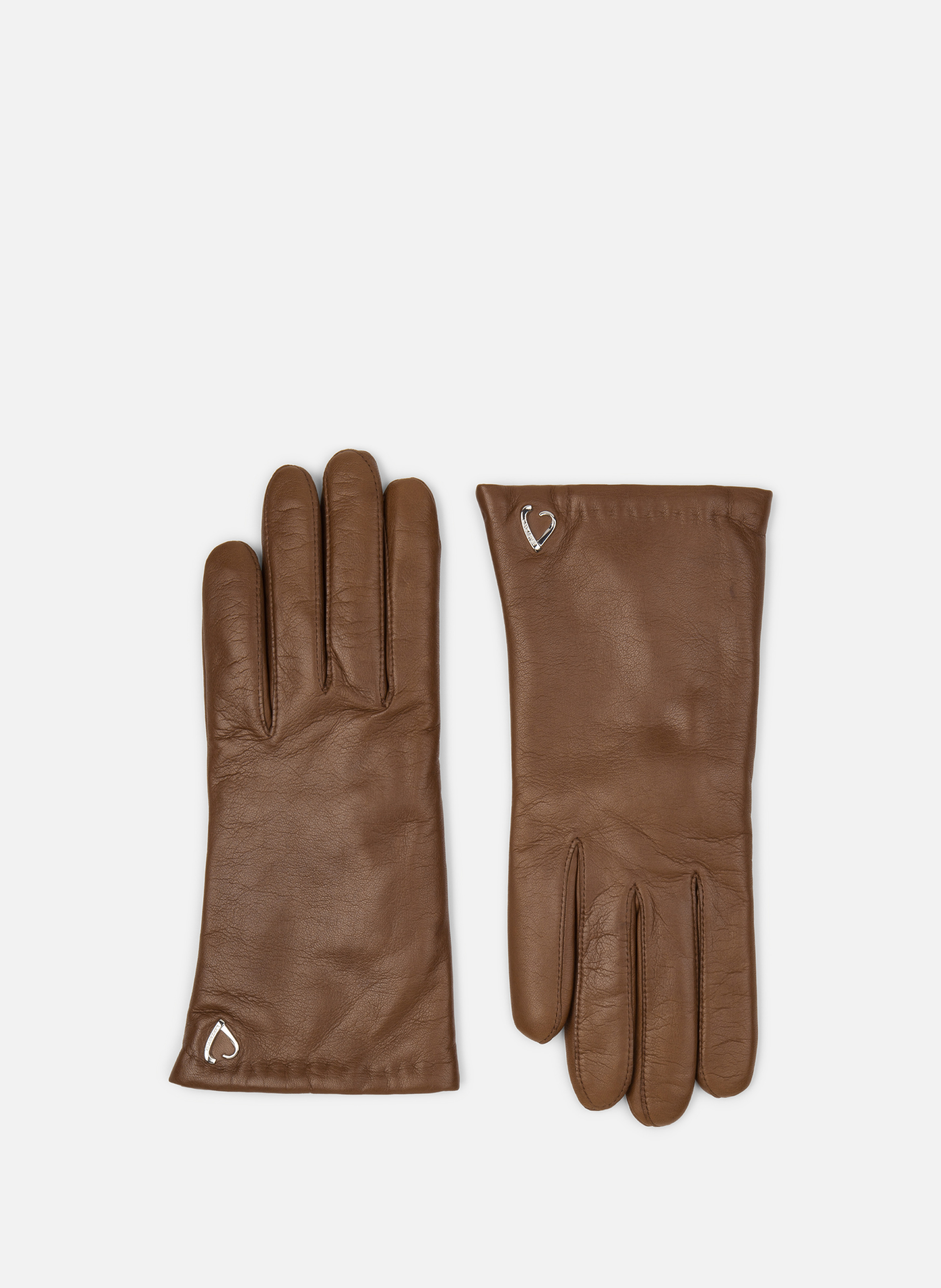 Lambskin gloves LANCASTER Brown