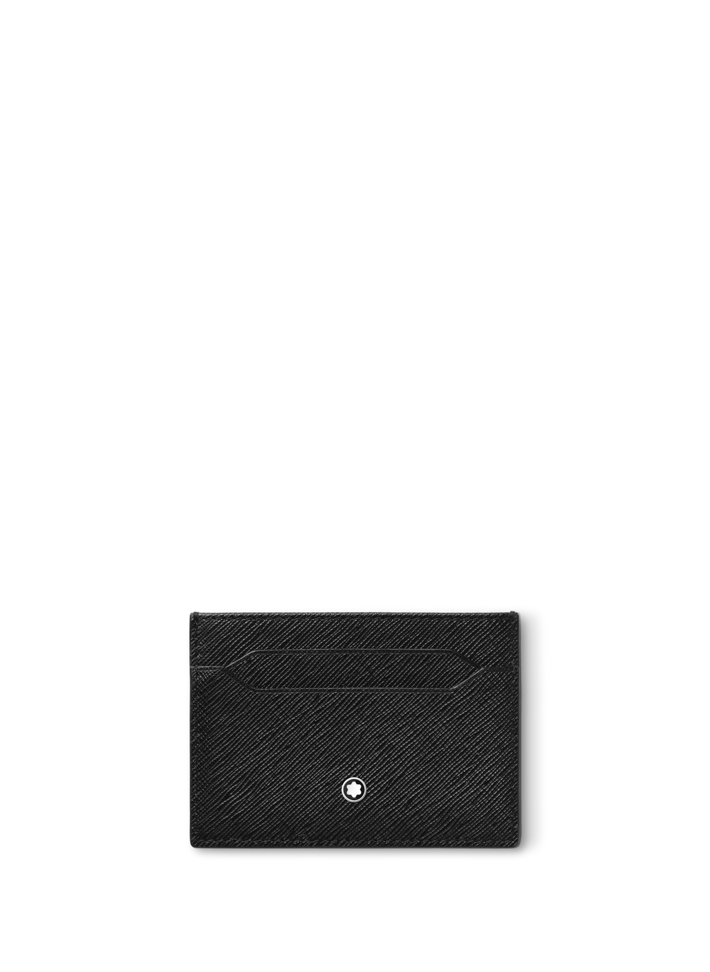 Textured leather card holder MONTBLANC Black