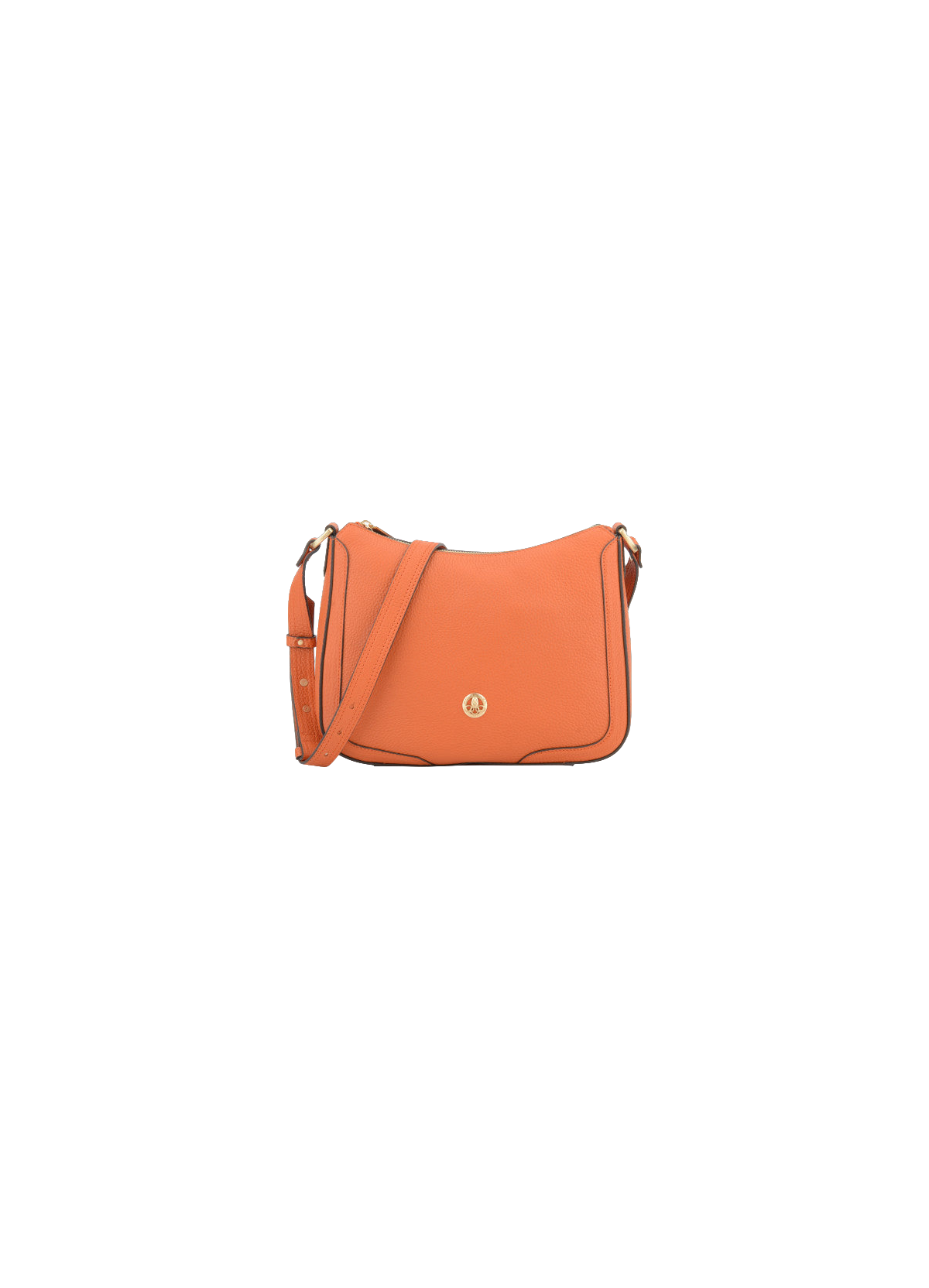Image | Sac besace en cuir de vachette POURCHET Orange