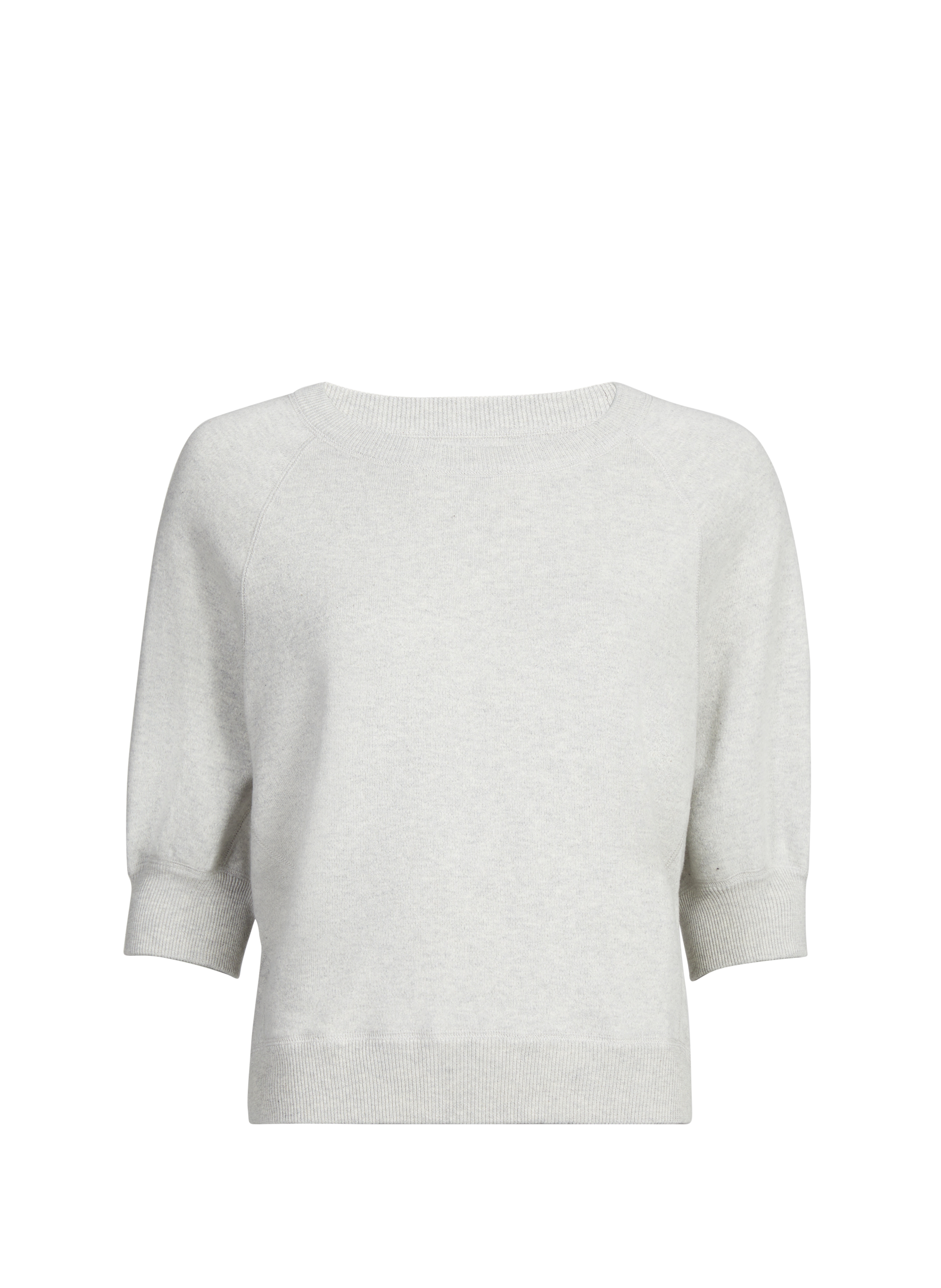 Pull manches 3/4 Anglet en coton  BELLEROSE Gris