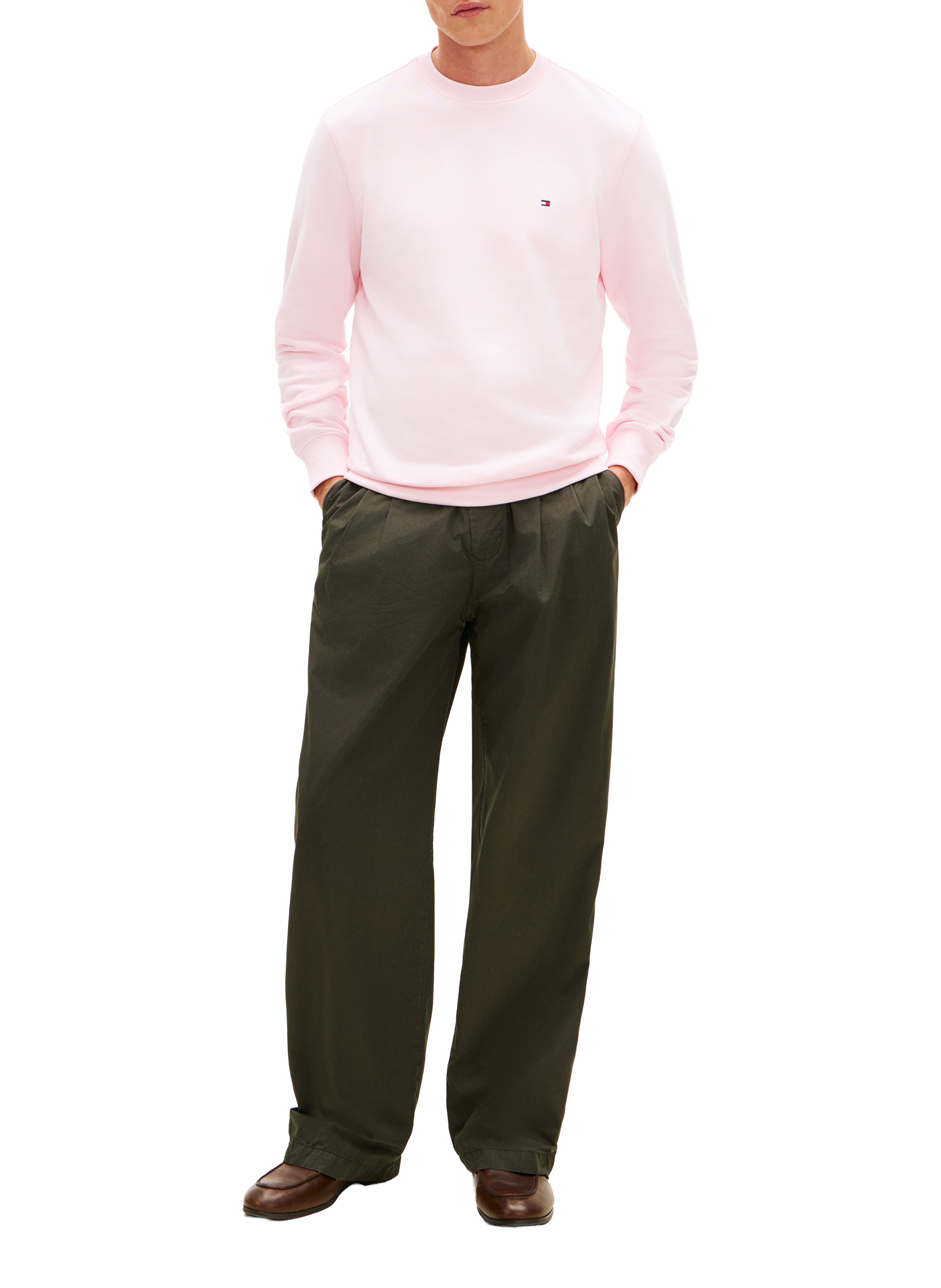 Sweatshirt en coton TOMMY HILFIGER Rose