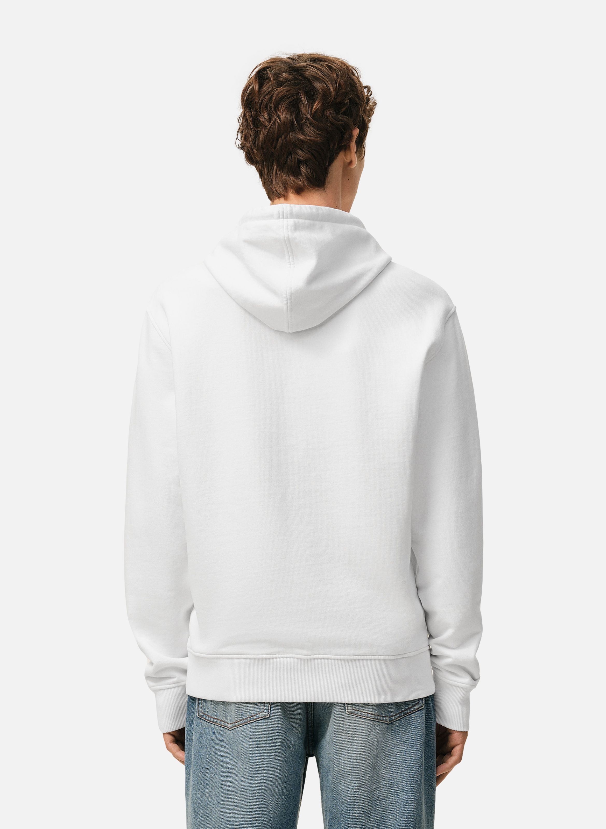 Hoodie Ami De Coeur En Coton AMI PARIS Blanc