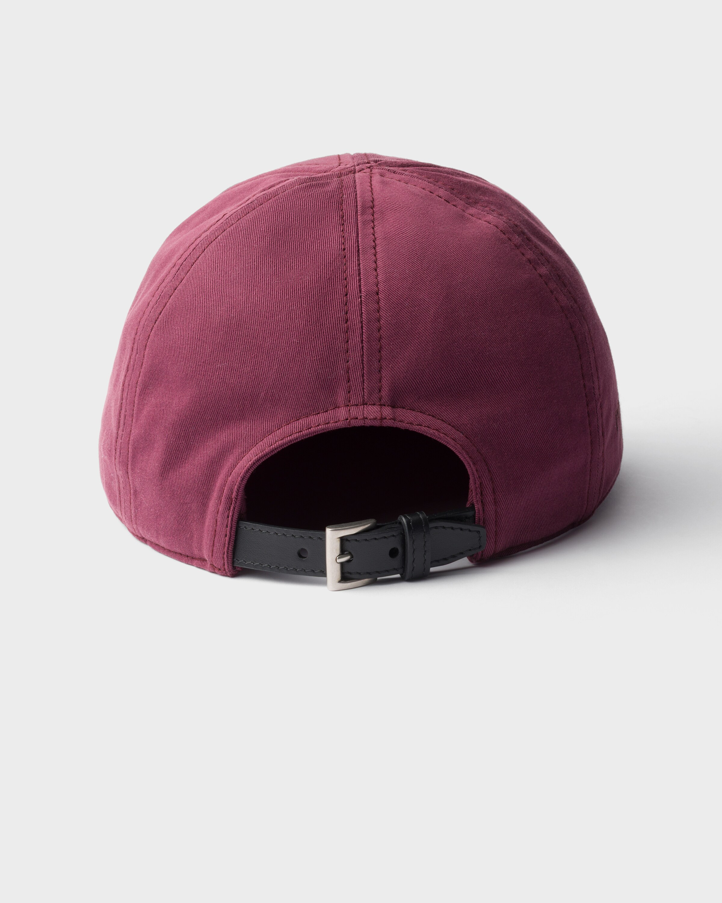 Casquette de baseball en coton PRADA Rouge