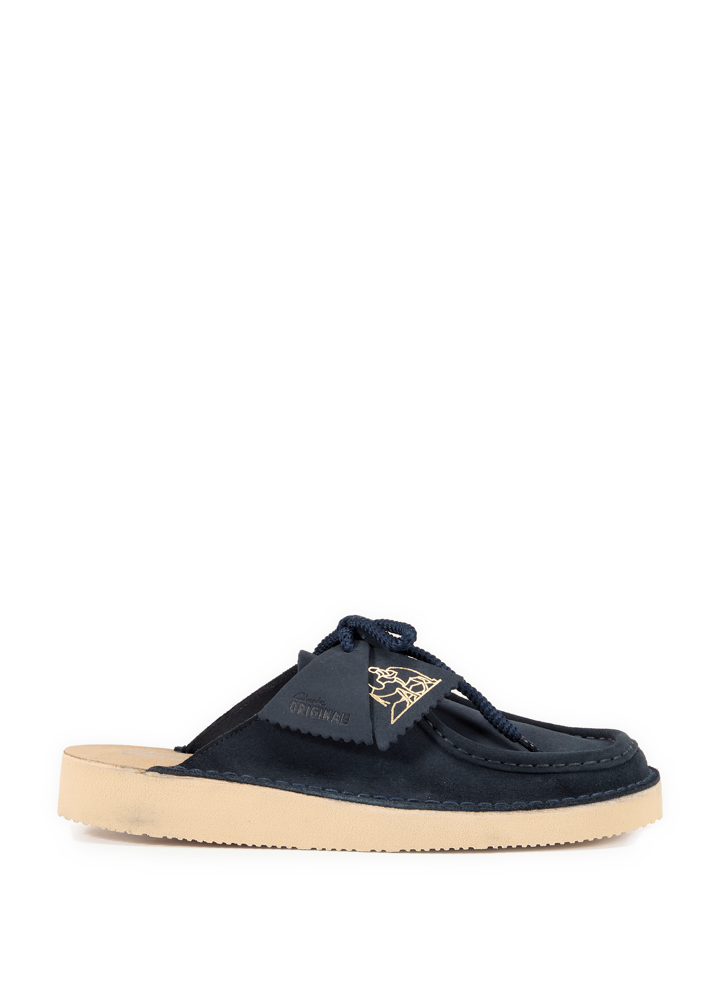 Mules en cuir velours CLARKS Noir