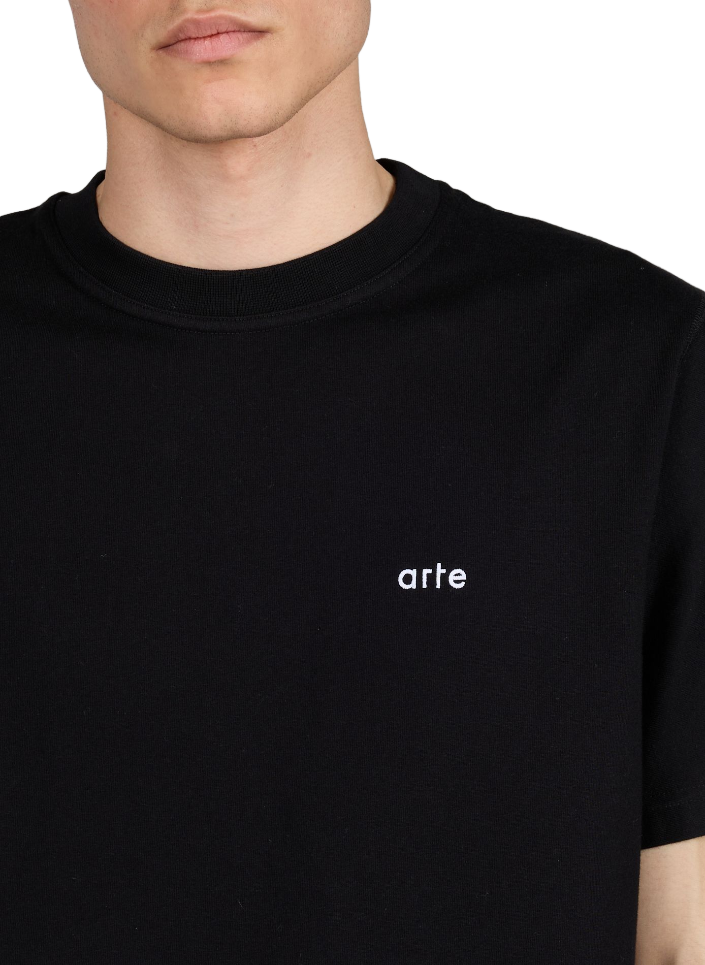 T-shirt droit imprimé en coton ARTE ANTWERP Noir