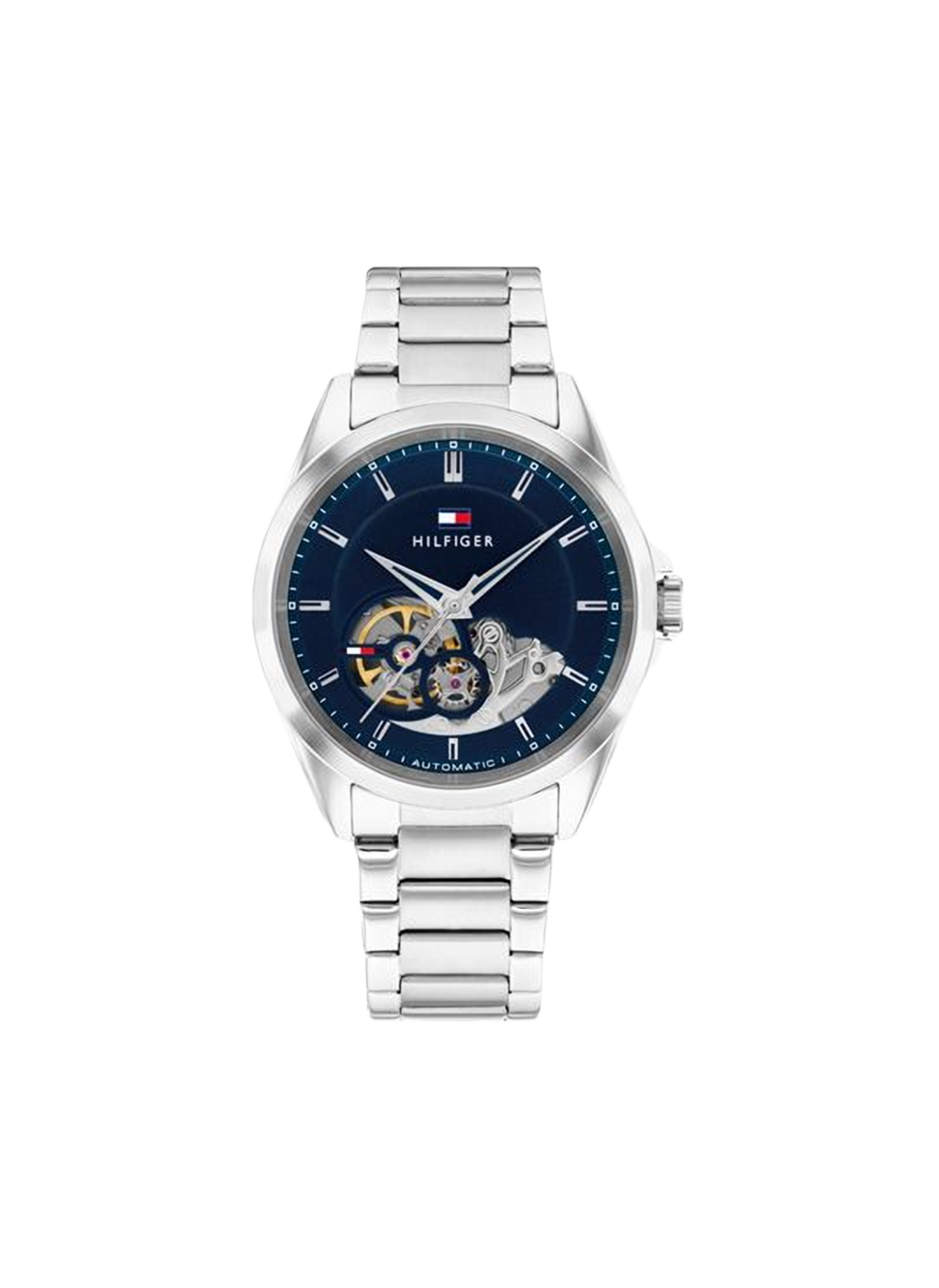 Montre automatique Baker en acier inoxydable TOMMY HILFIGER MONTRES Argent
