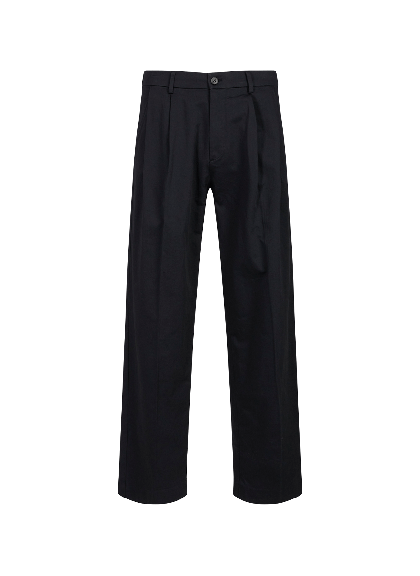 Pantalon droit en coton organique mélangé NN.07 Bleu