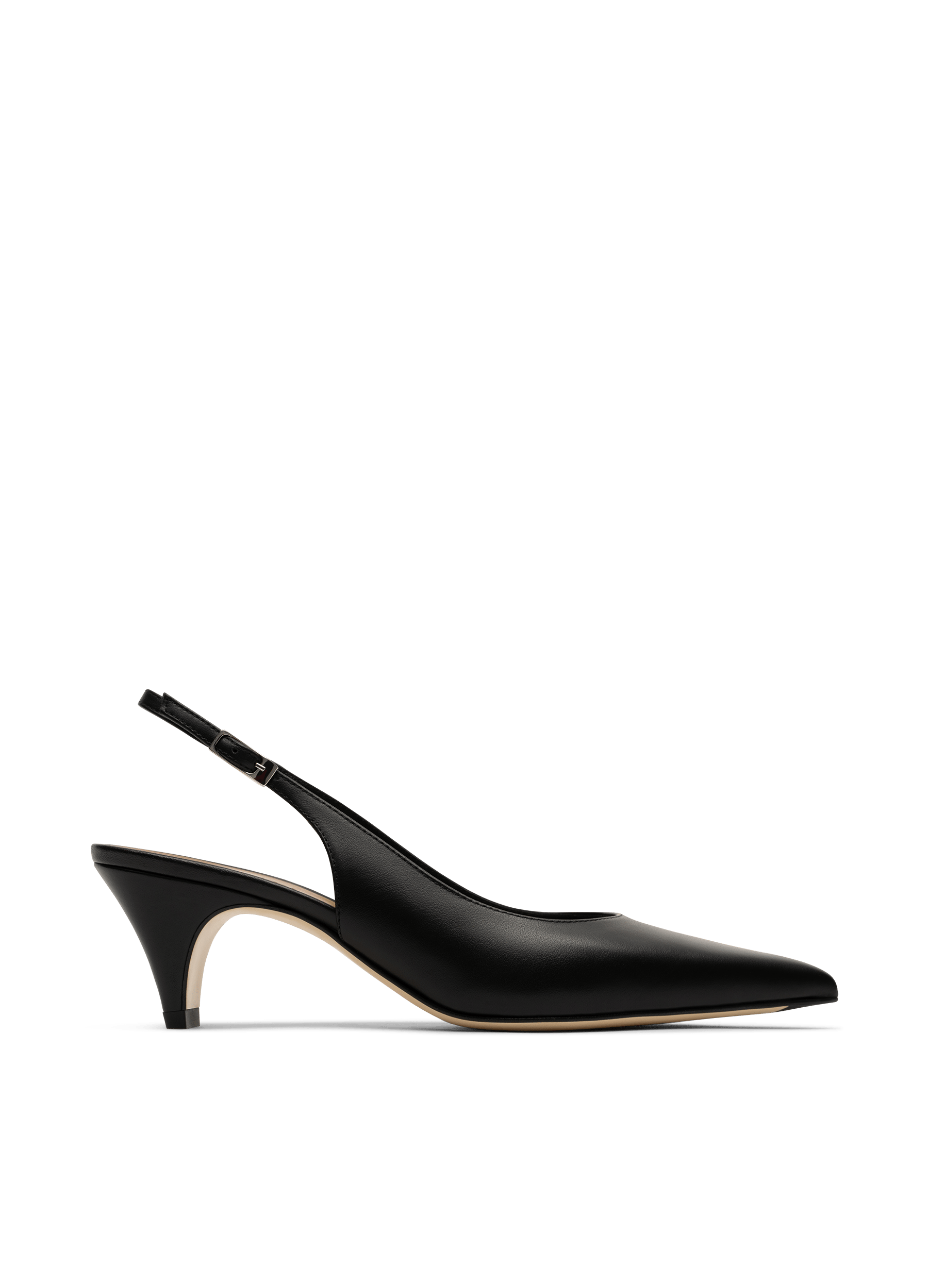 Sling back roki en veau lisse PARALLELE Noir