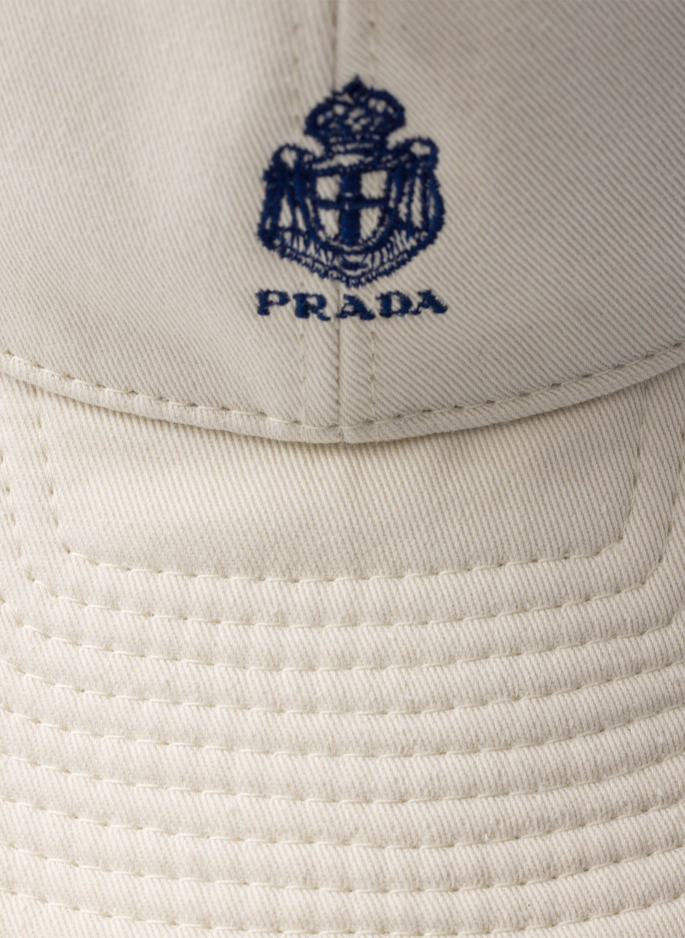 Ancienne casquette de baseball en gabardine PRADA Beige