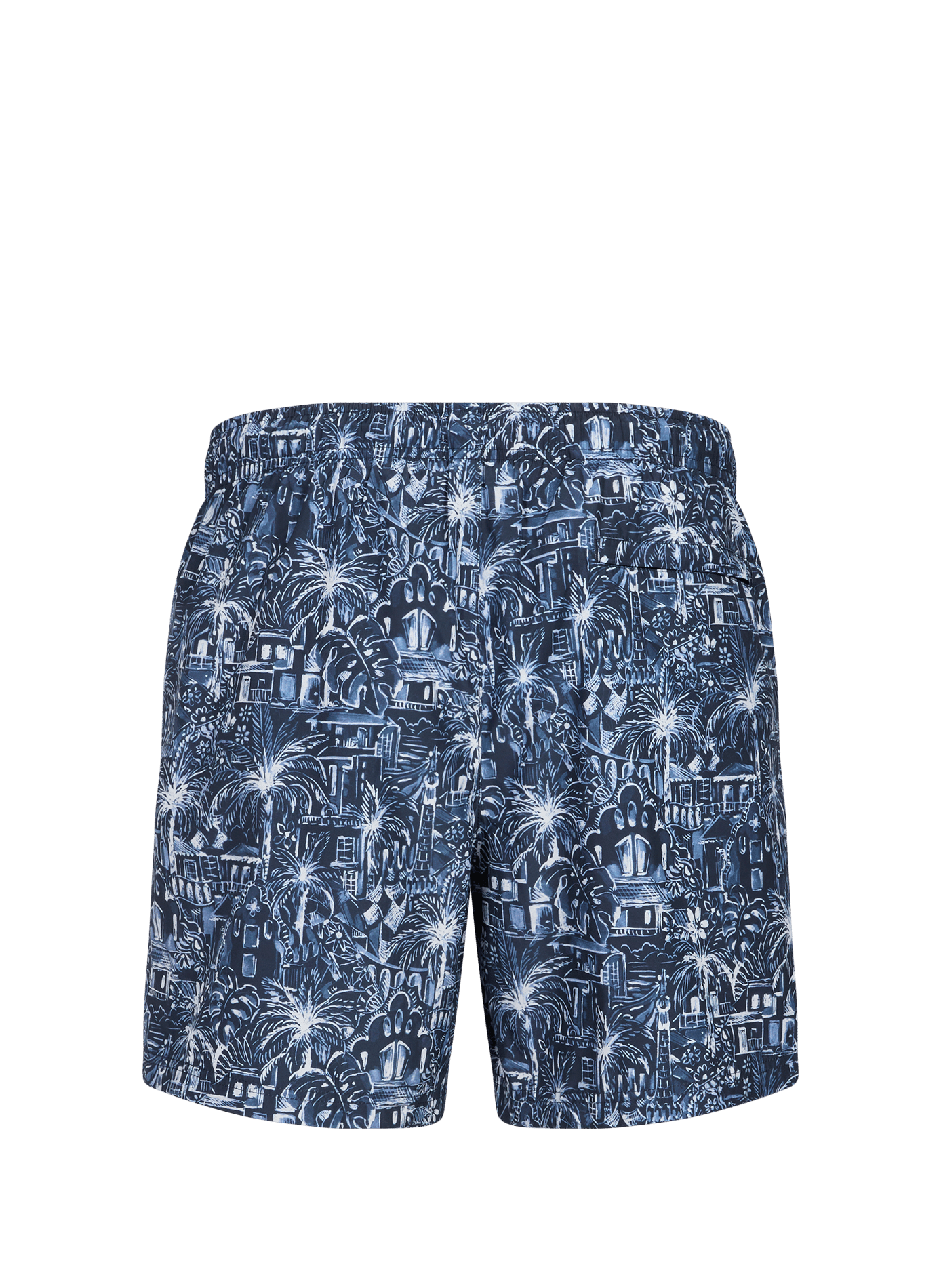 Short swim trunks with patterns ETON Blue