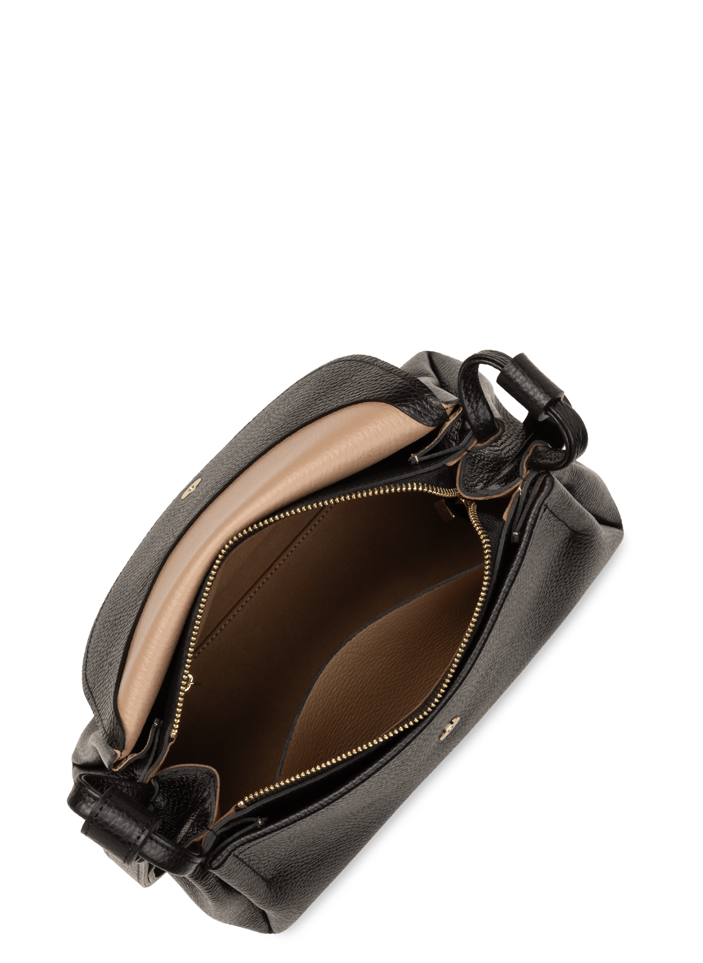 Grand sac trotteur - accordéon double LANCASTER Noir