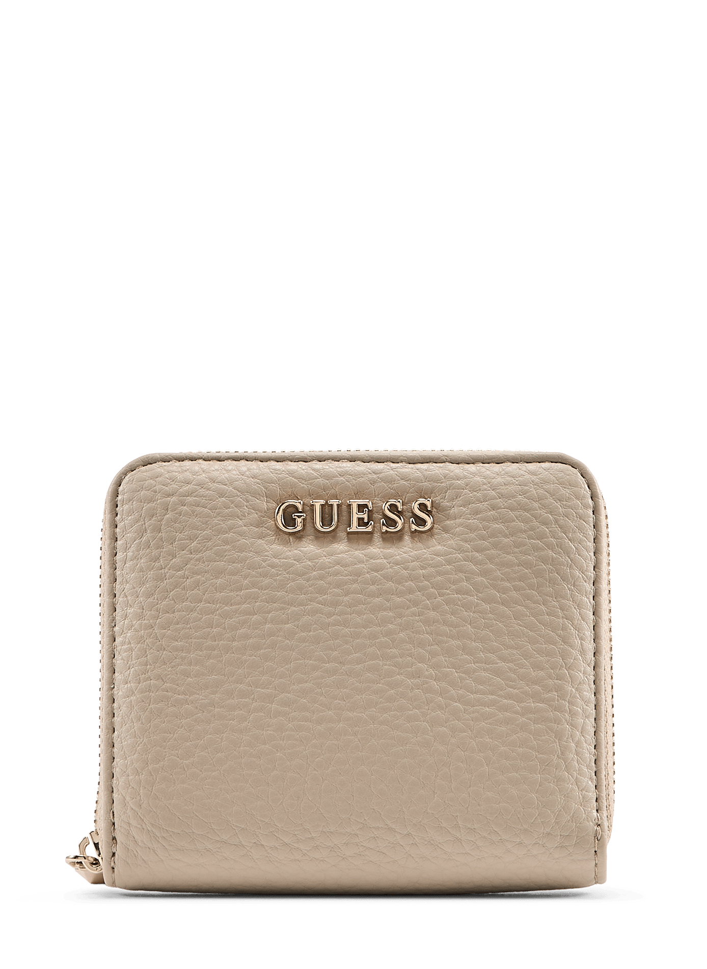 Leren portemonnee GUESS Beige