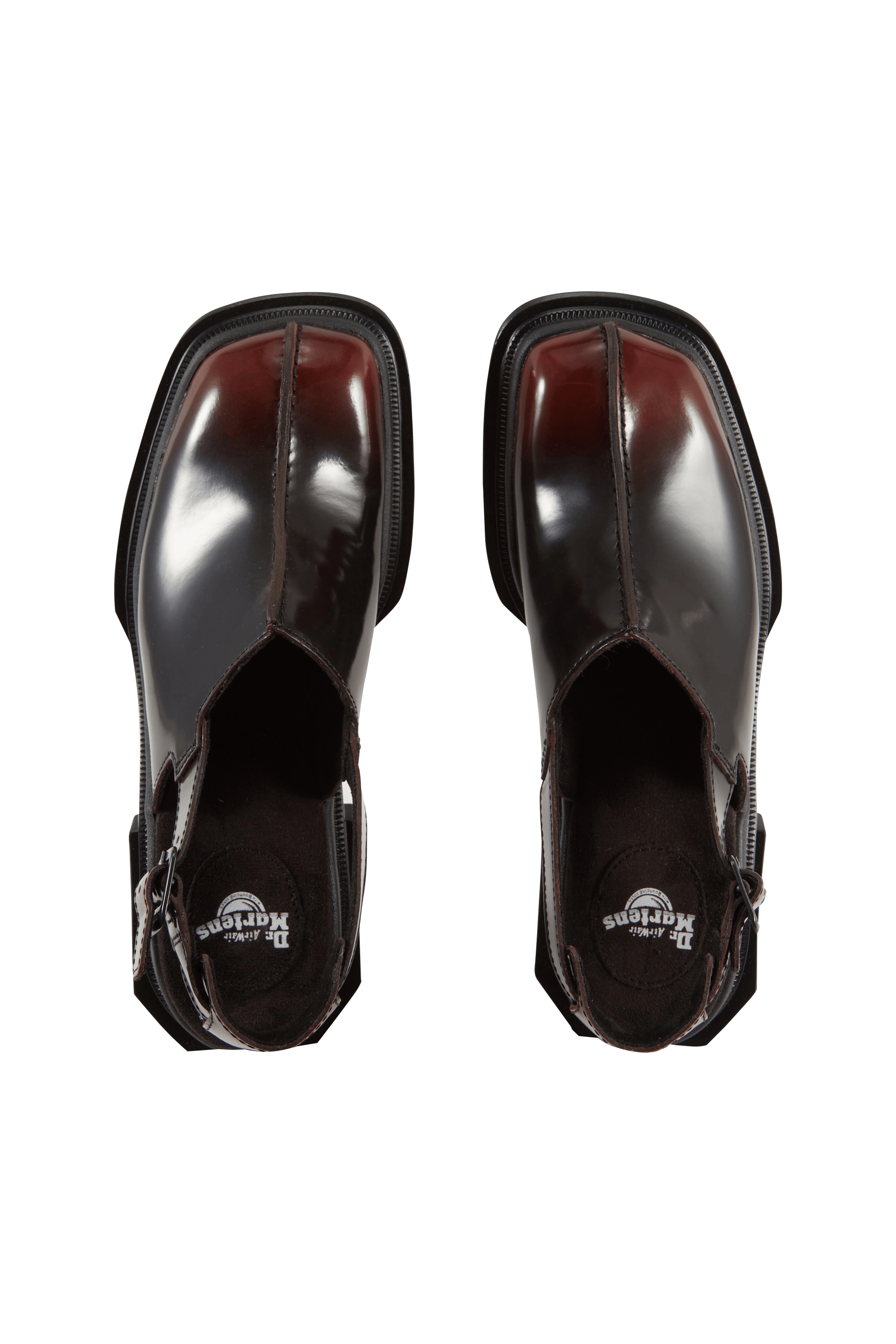 Derbies en cuir maybole mule DR. MARTENS Rouge