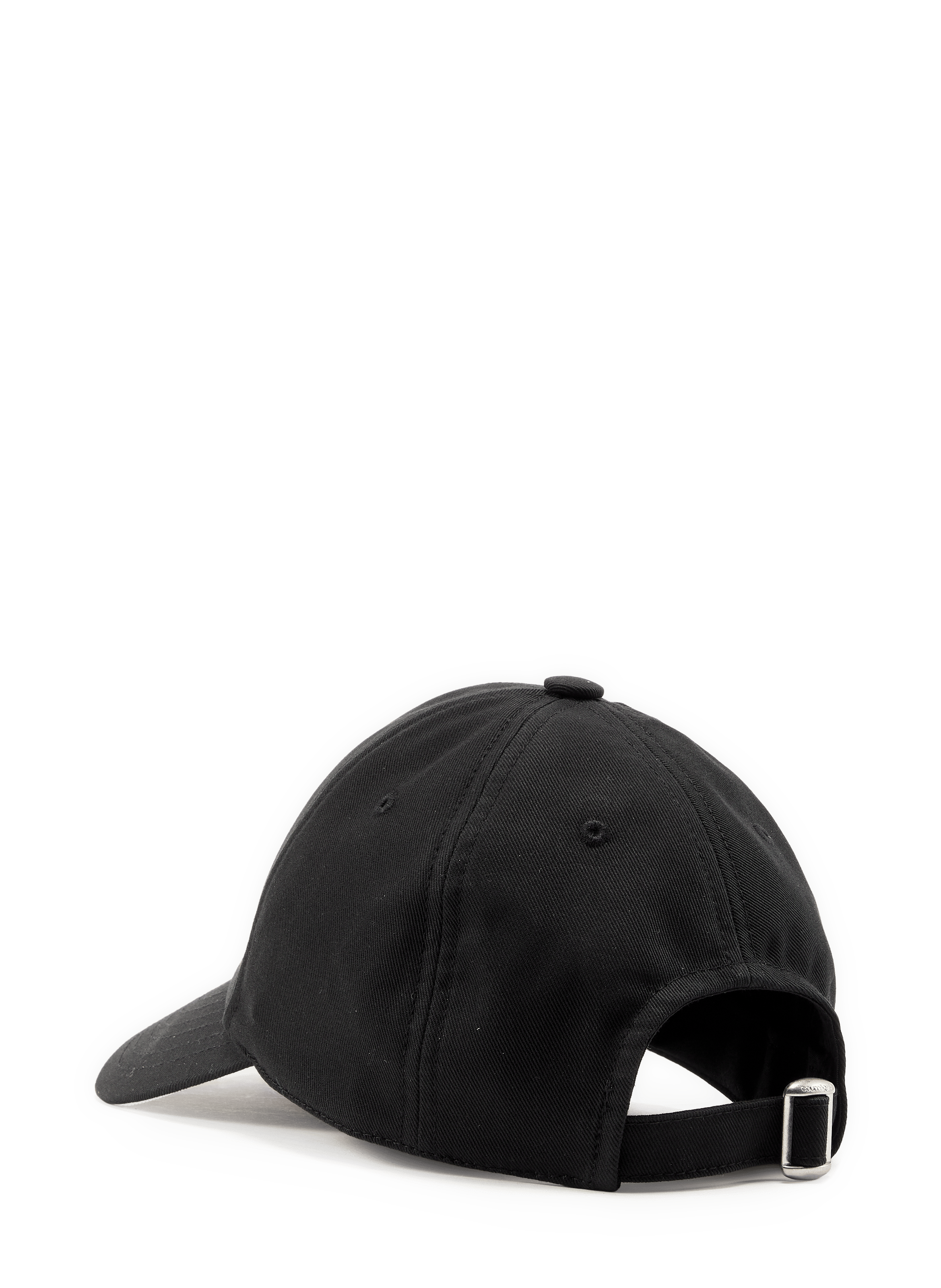 Cotton logo baseball cap COURRÈGES Black