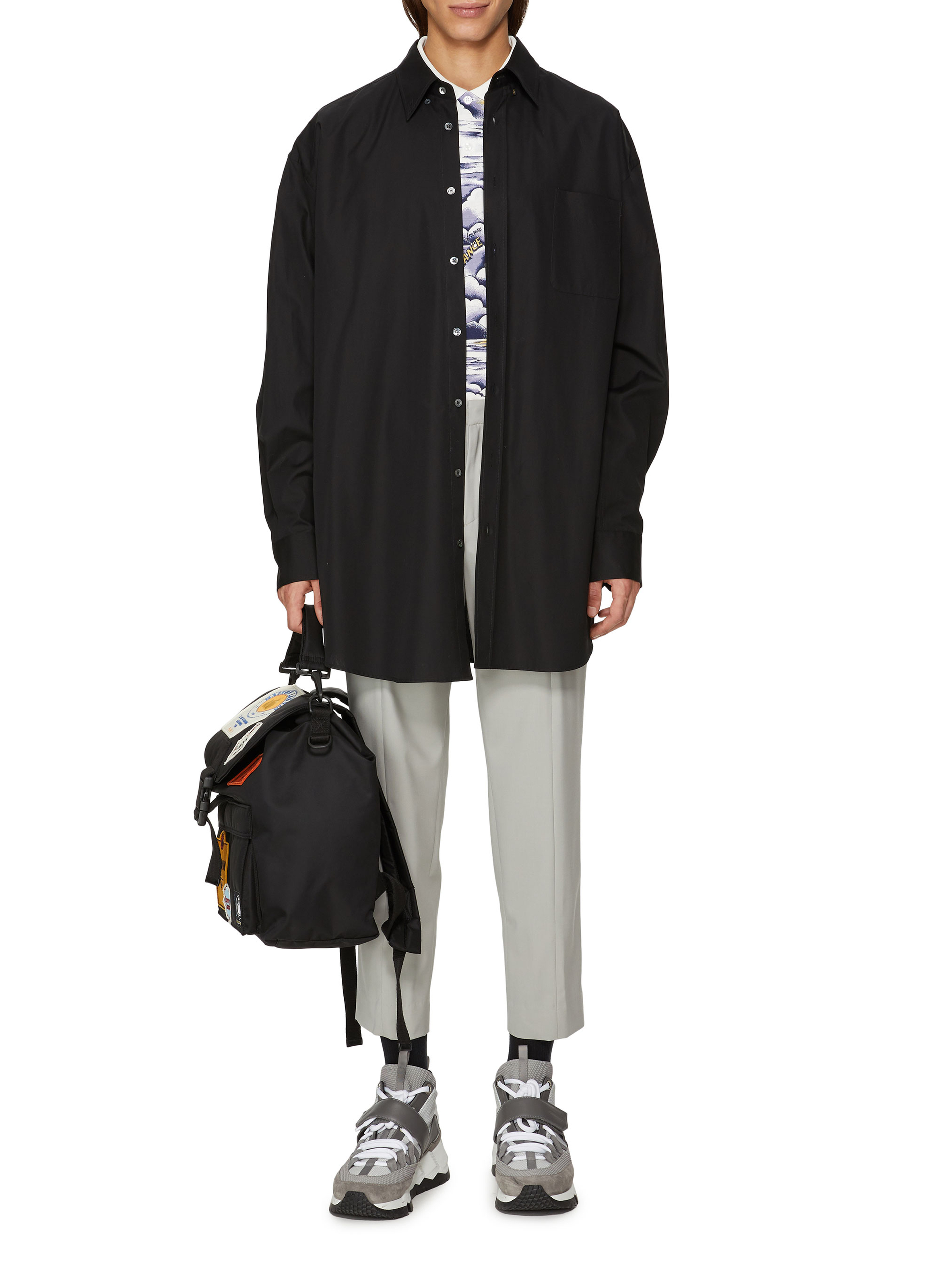 Oversized cotton shirt  MAISON MARGIELA Black