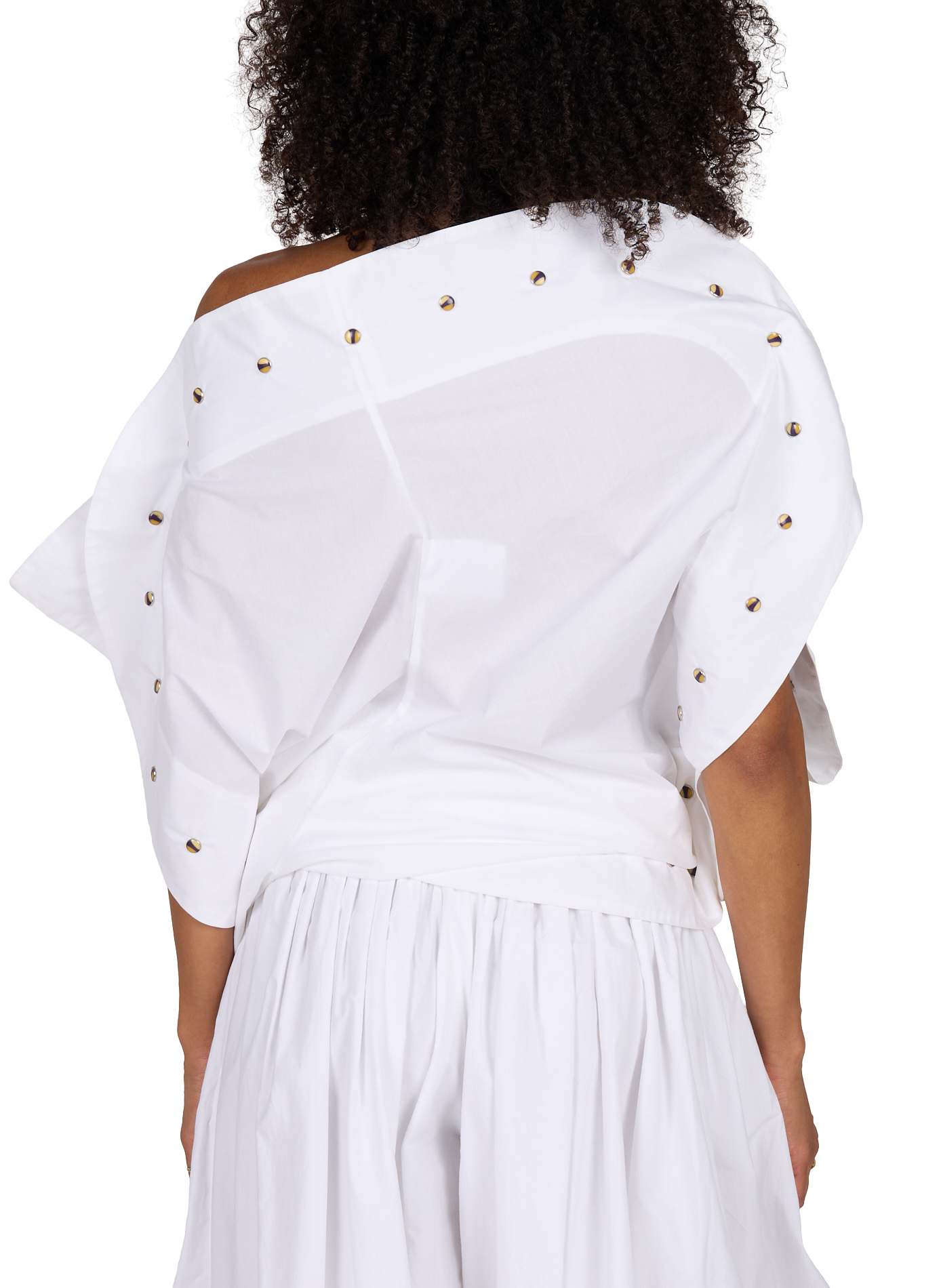 Loose-fitting cotton top | White CHRISTOPHER ESBER Women