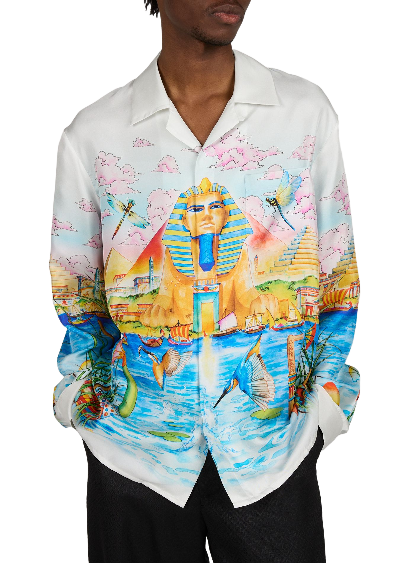 Oversized fluid silk shirt CASABLANCA PARIS Multicolour