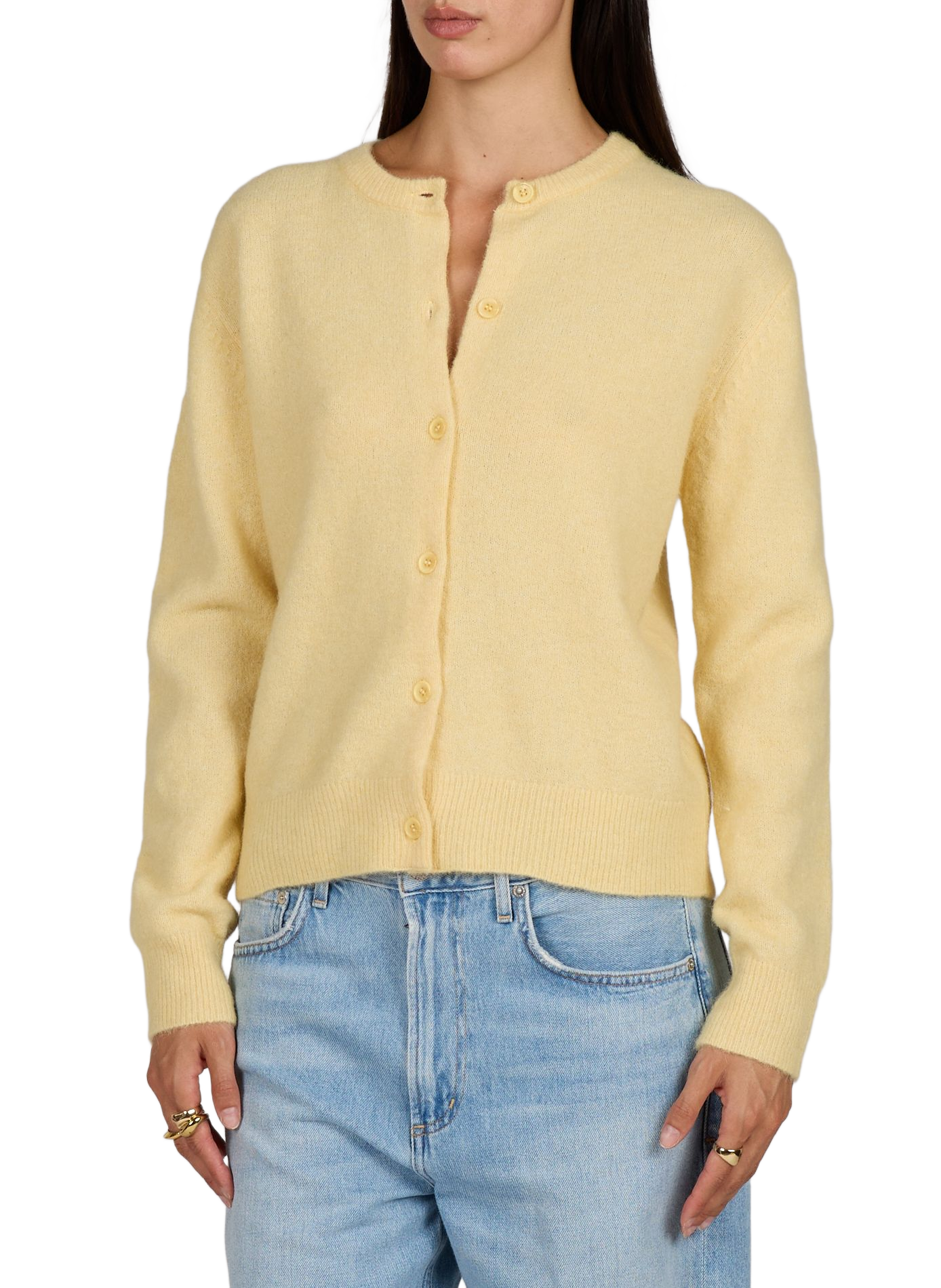 Woll-Strickjacke SAMSOE SAMSOE Gelb
