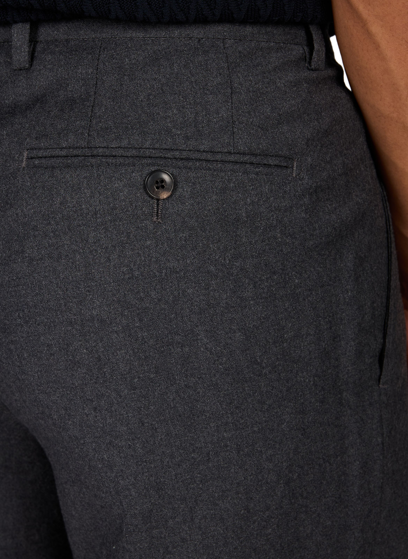 Pantalon en laine mélangée EMPORIO ARMANI Gris