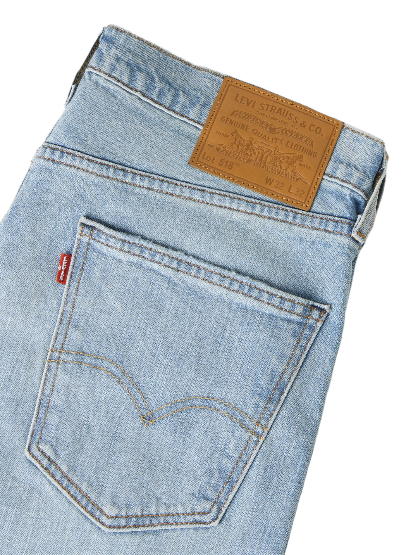 Rechte jeans van gemengd katoen LEVI'S Blauw