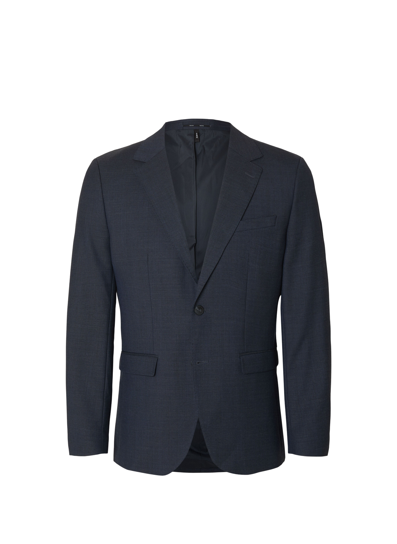 Veste col tailleur en laine mélangée SELECTED Bleu