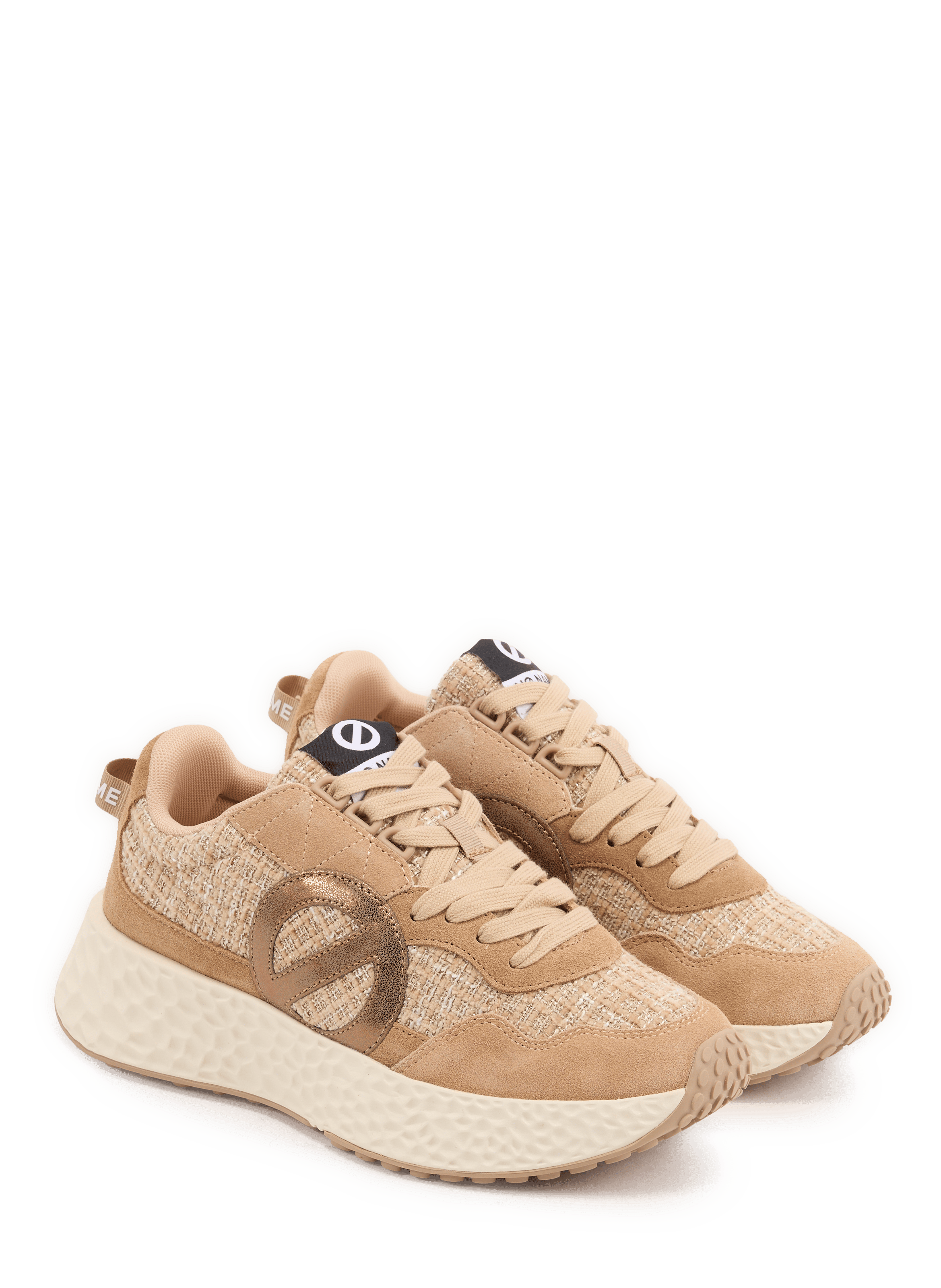 Baskets basses Carter Jogger W en cuir mélangé NO NAME Beige