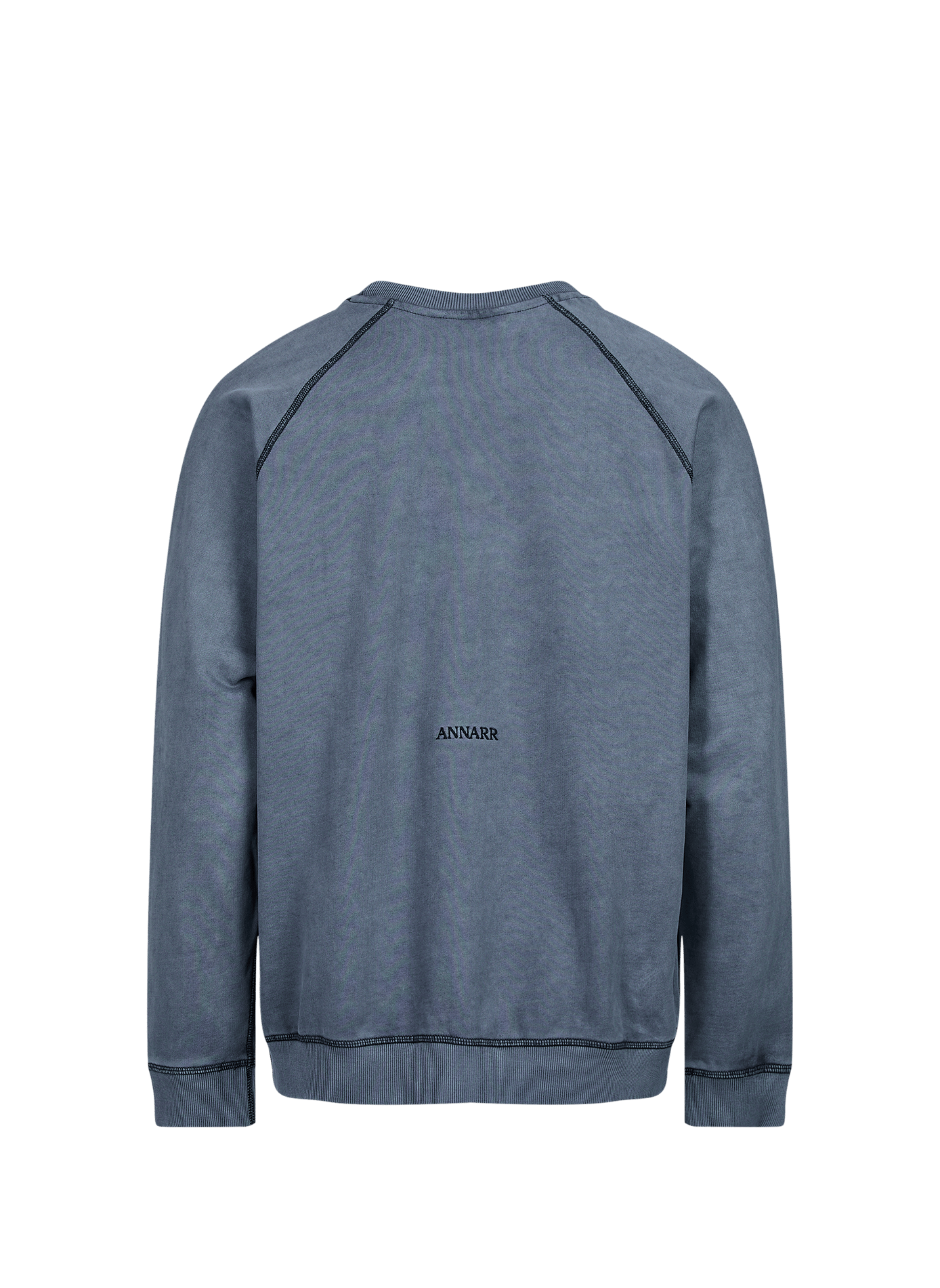Einfarbiger Baumwoll-Sweatshirt von Anrhackett ANNARR Blau