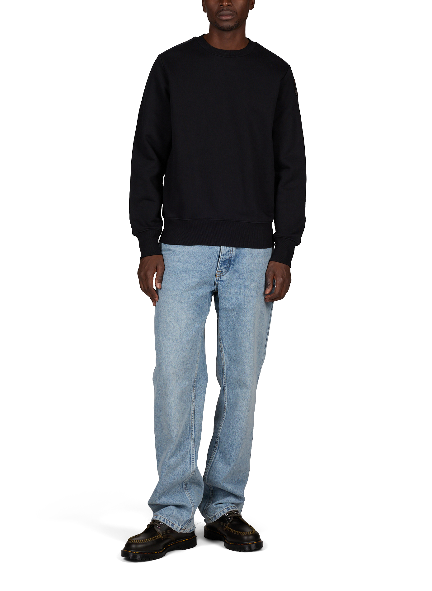 Straight cotton-blend sweatshirt PARAJUMPERS Black