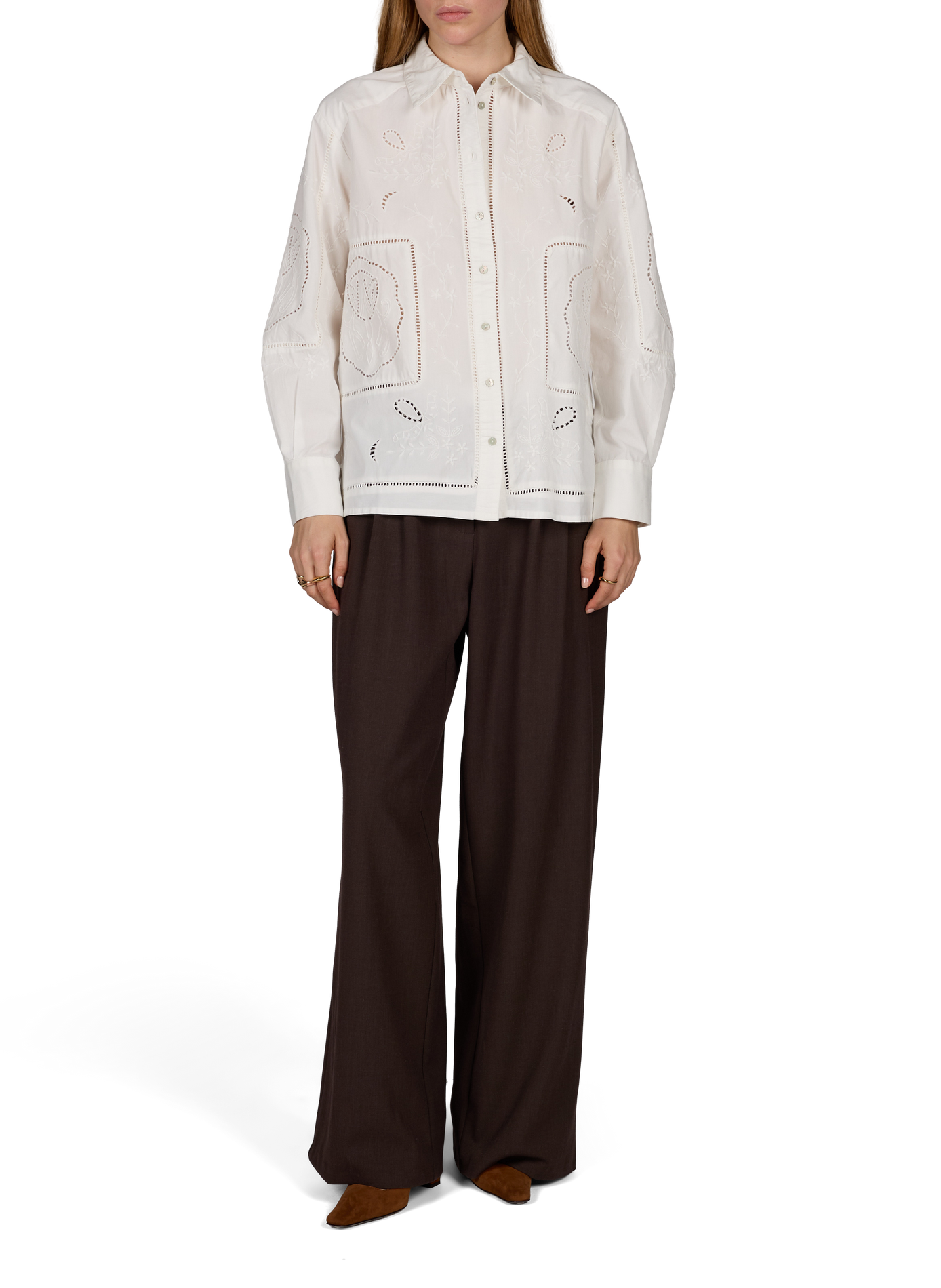 Weite Baumwollhose ARTLOVE Braun