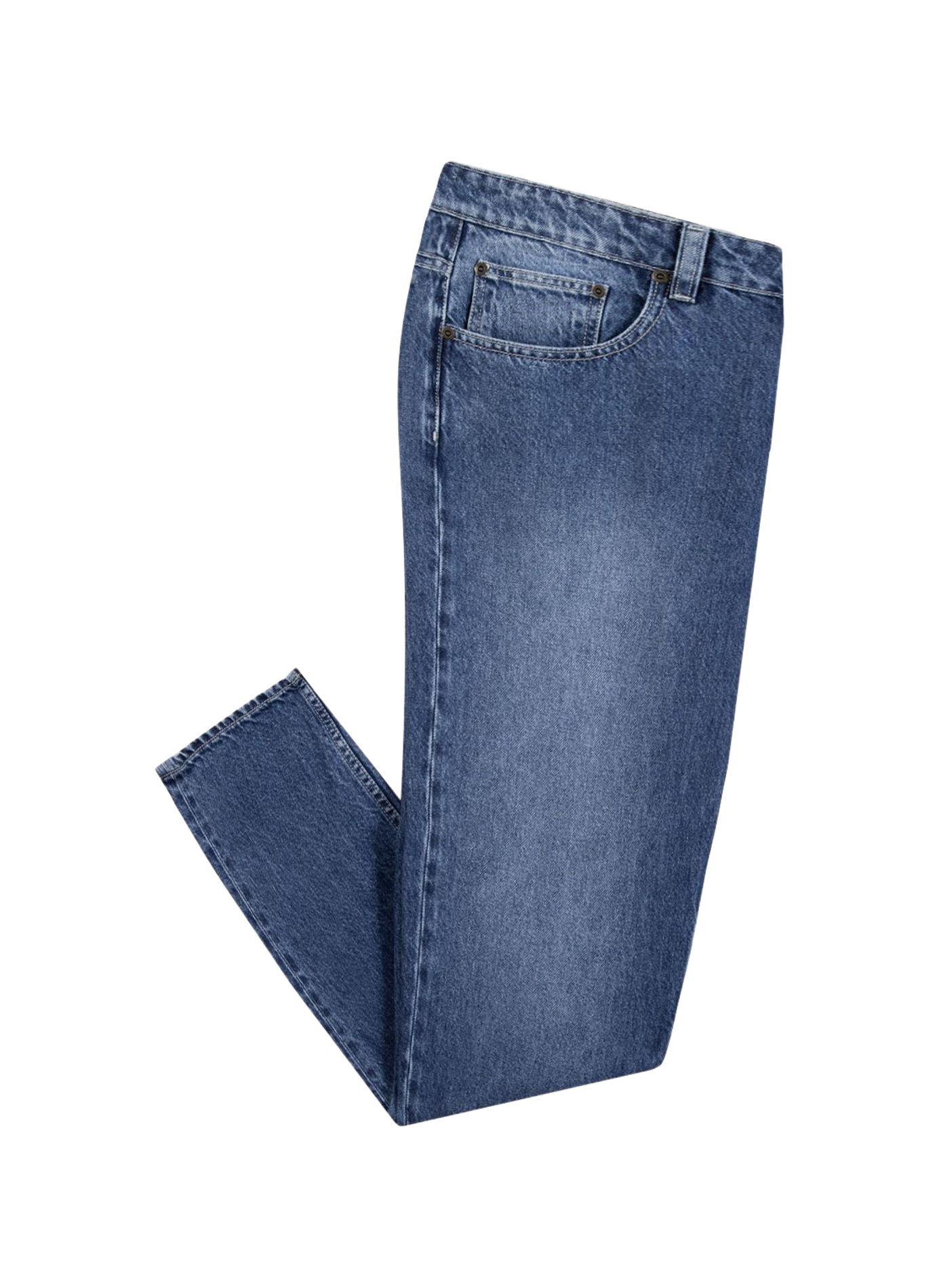 Jeans slim en coton FAGUO Bleu