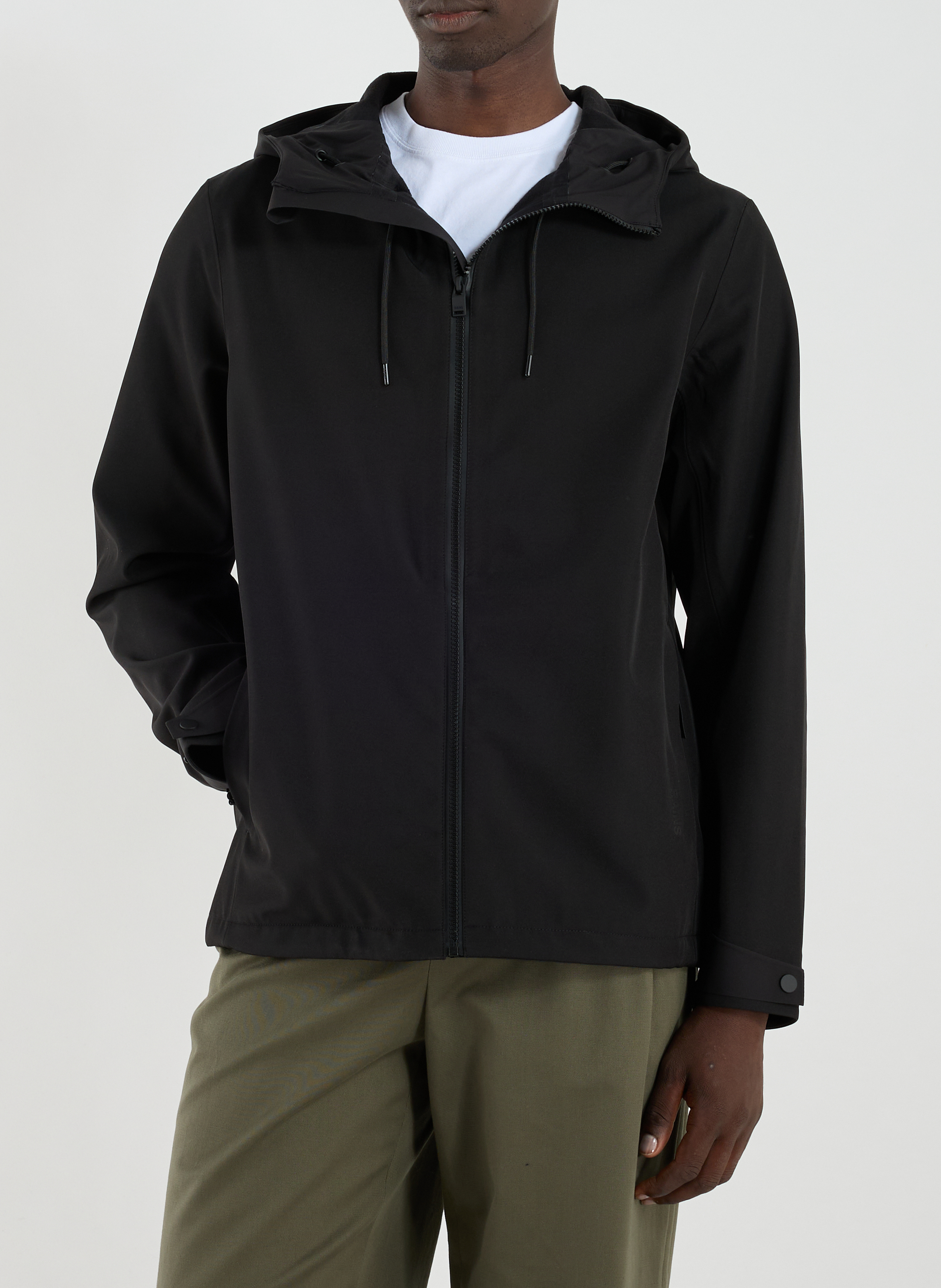 Einheitskapuzenpulli RAINS Schwarz