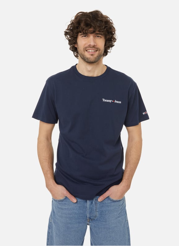 T-shirt logotypé en coton biologique Bleu by TOMMY HILFIGER TOMMY HILFIGER T-shirt logotypé en coton biologique Bleu