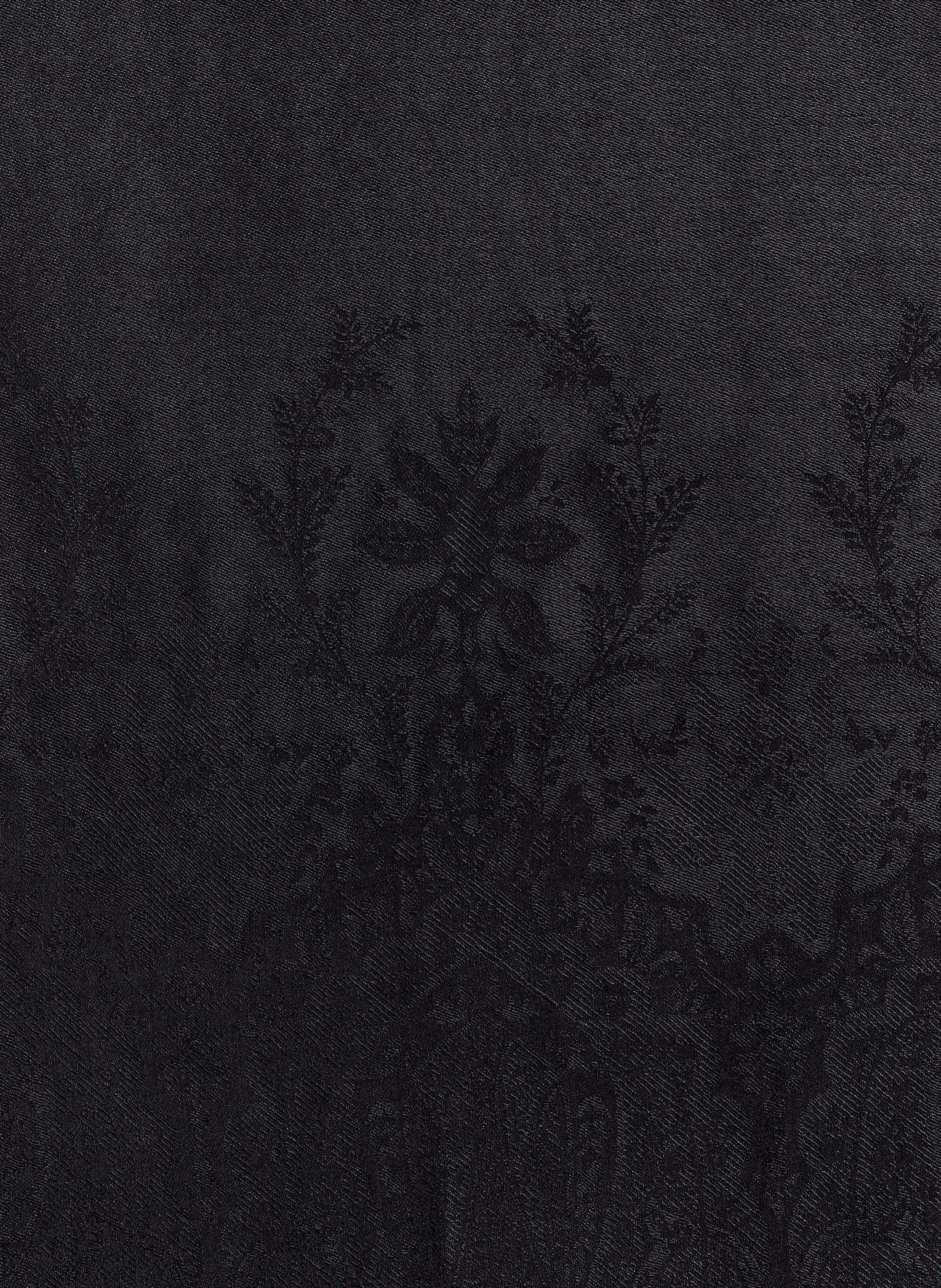 Etole jacquard Palma en laine et soie PETRUSSE Noir