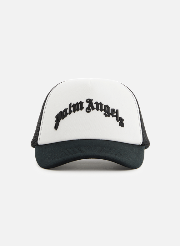 PALM ANGELS Trucker baseball cap with logo Black