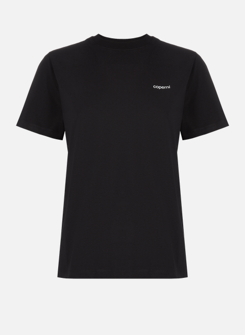 Baumwoll-T-Shirt SchwarzCOPERNI 