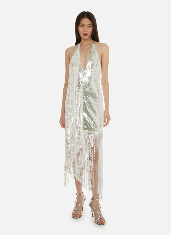Fringed dress with sequins ROTATE