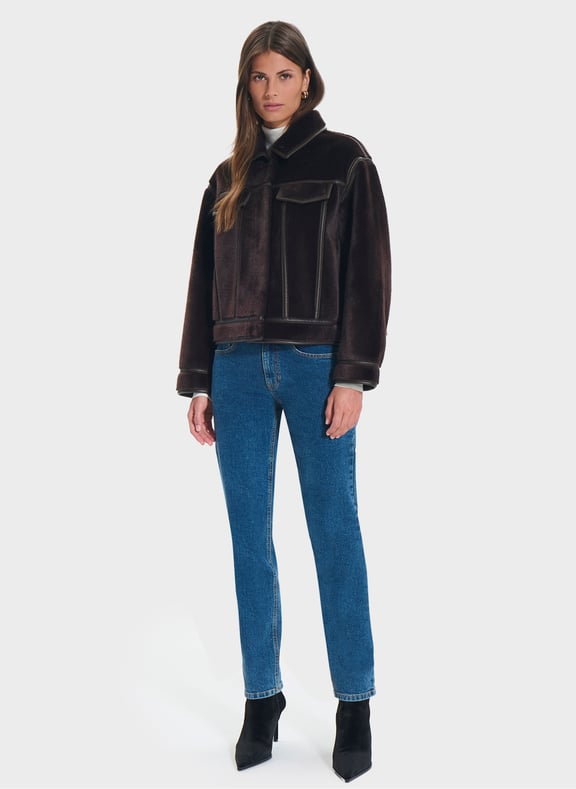 Veste camel droite - monge Marron by ZAPA ZAPA Veste camel droite - monge Marron