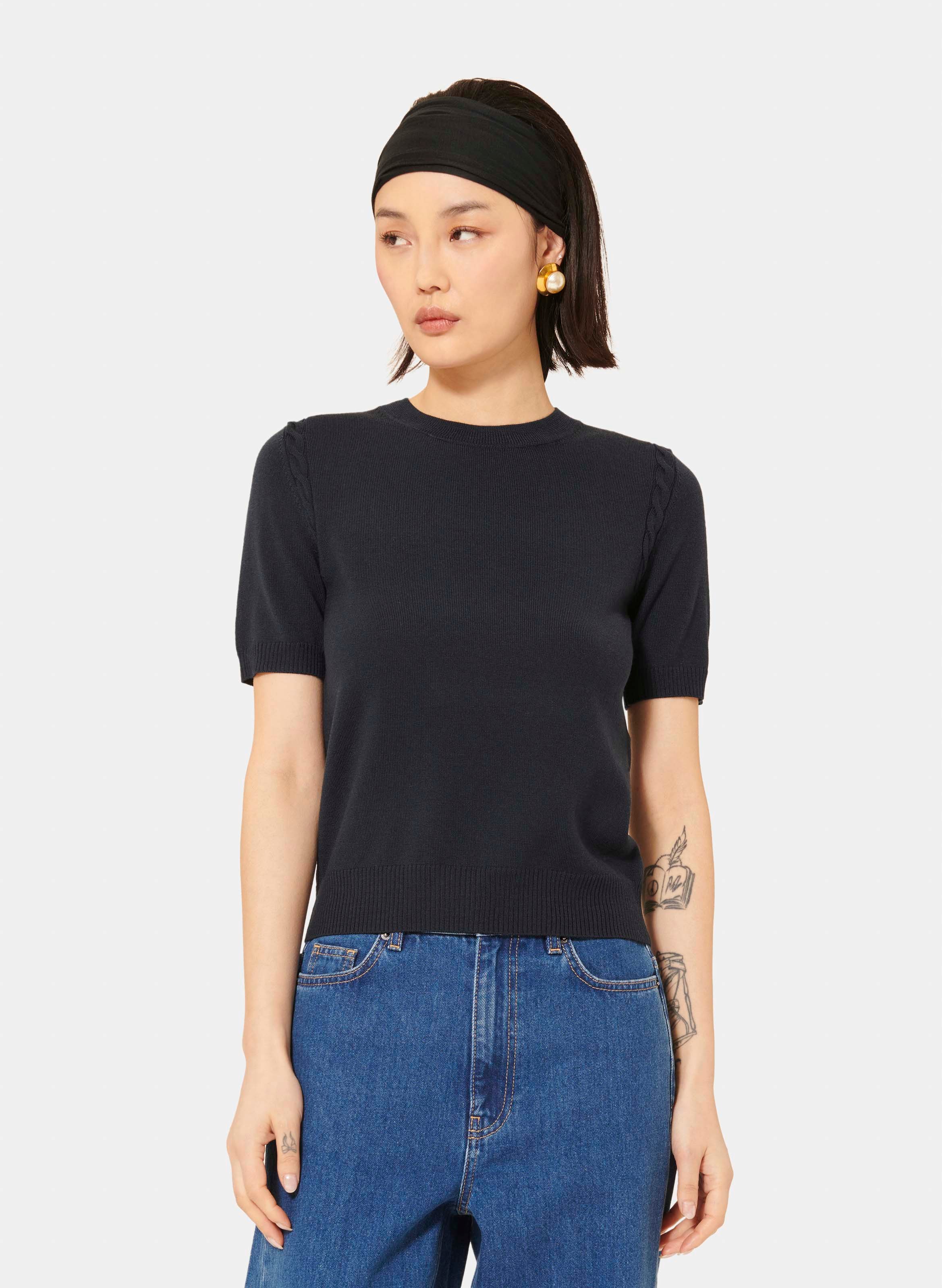 Pull pica TARA JARMON Bleu