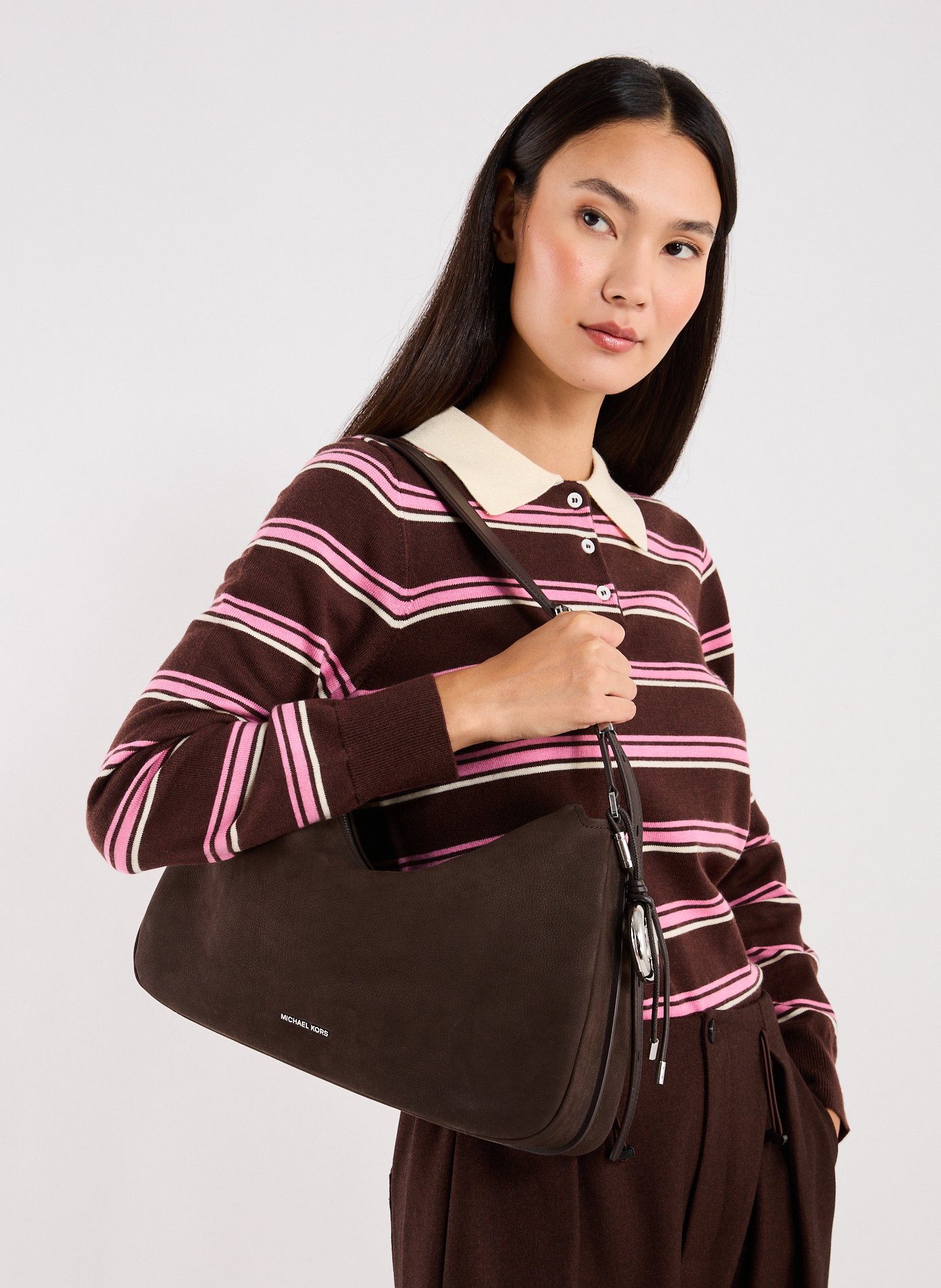 Sac à main Nolita en cuir MICHAEL KORS Marron