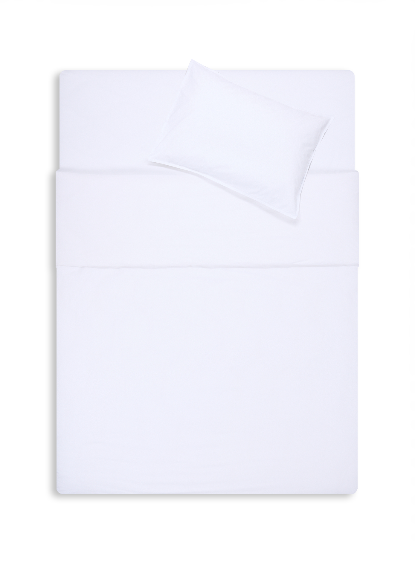 AU PRINTEMPS PARIS Cotton percale duvet cover White