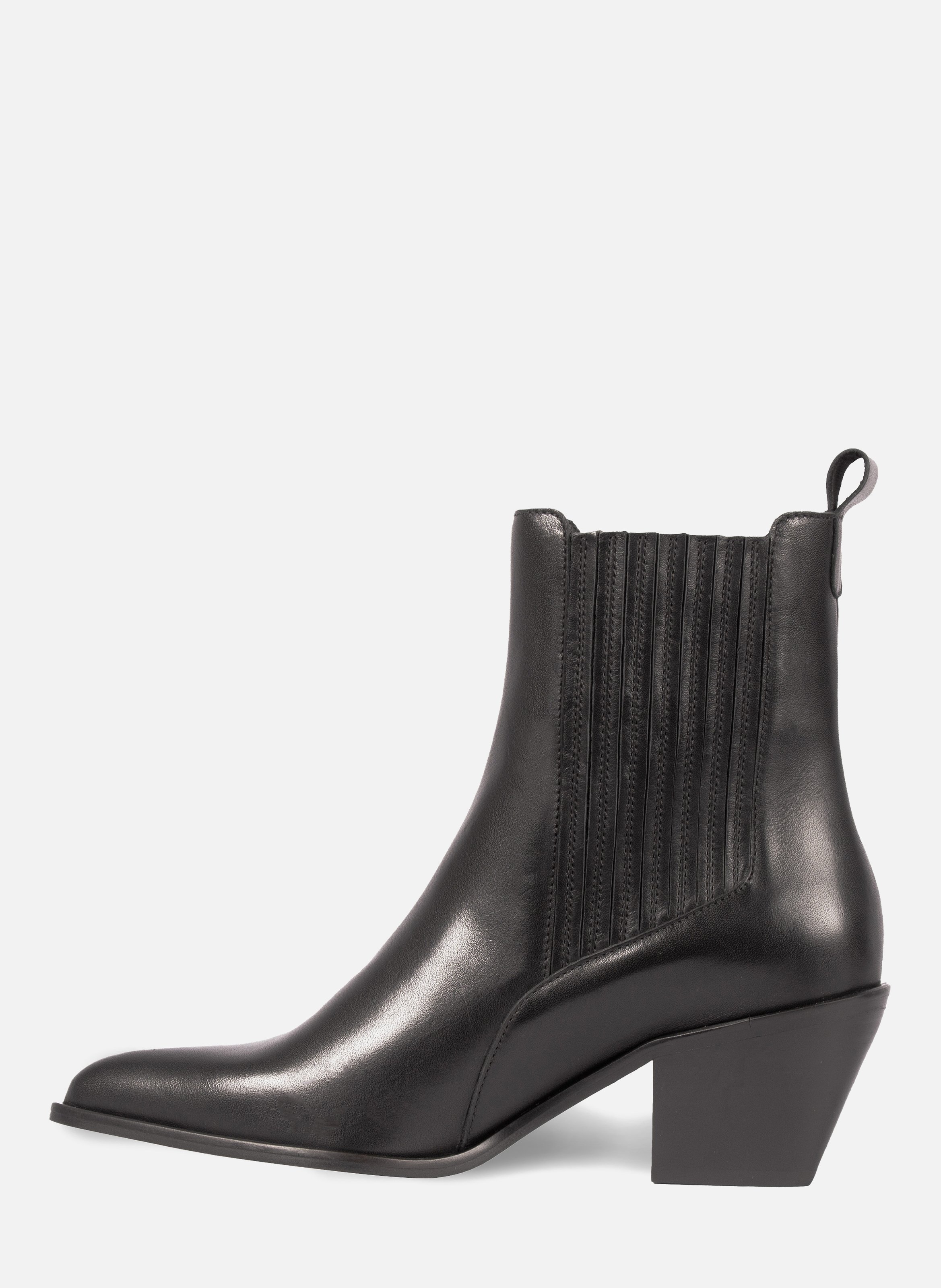 Bottines santiag cuir JULES & JENN Noir