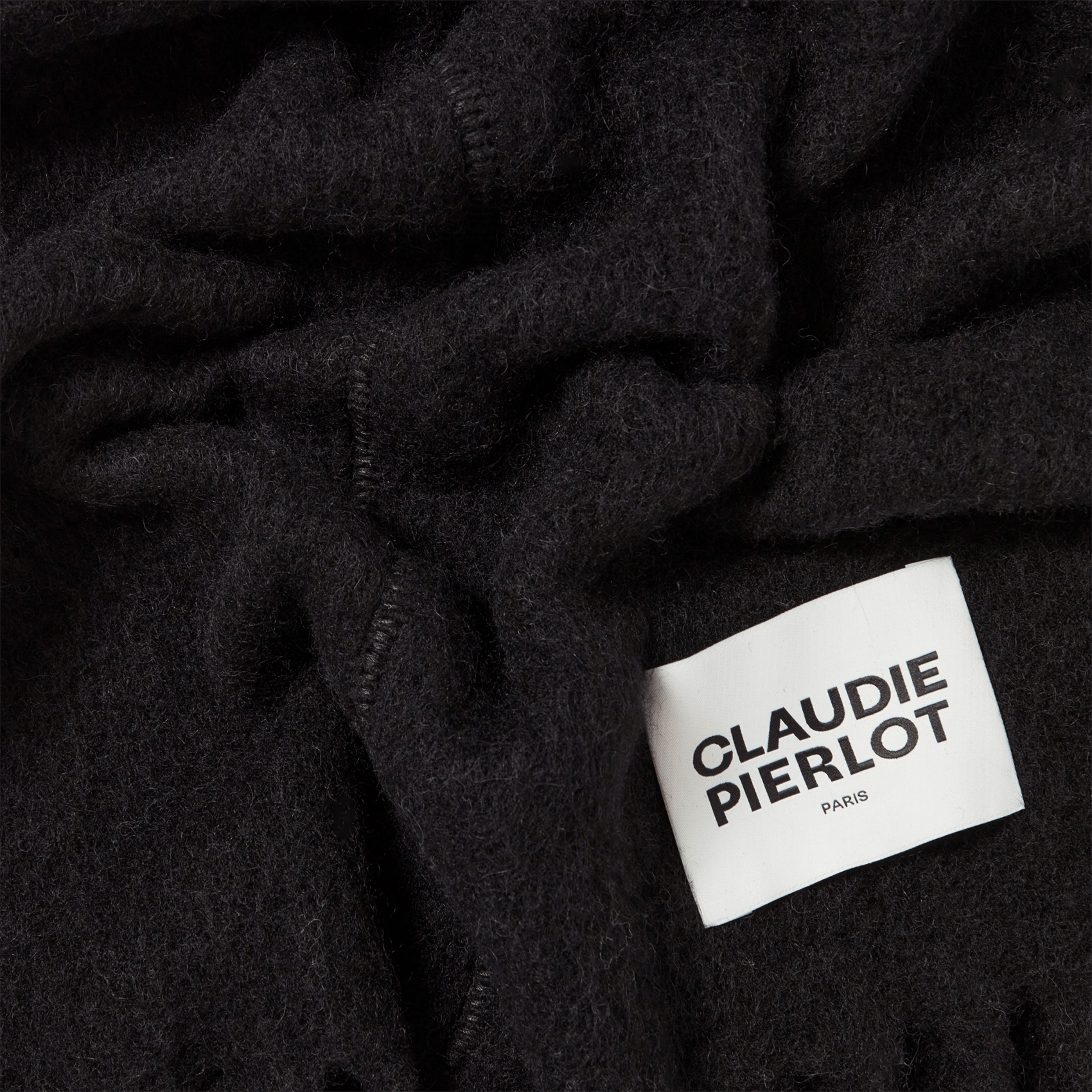 Echarpe en maille alwin CLAUDIE PIERLOT Noir