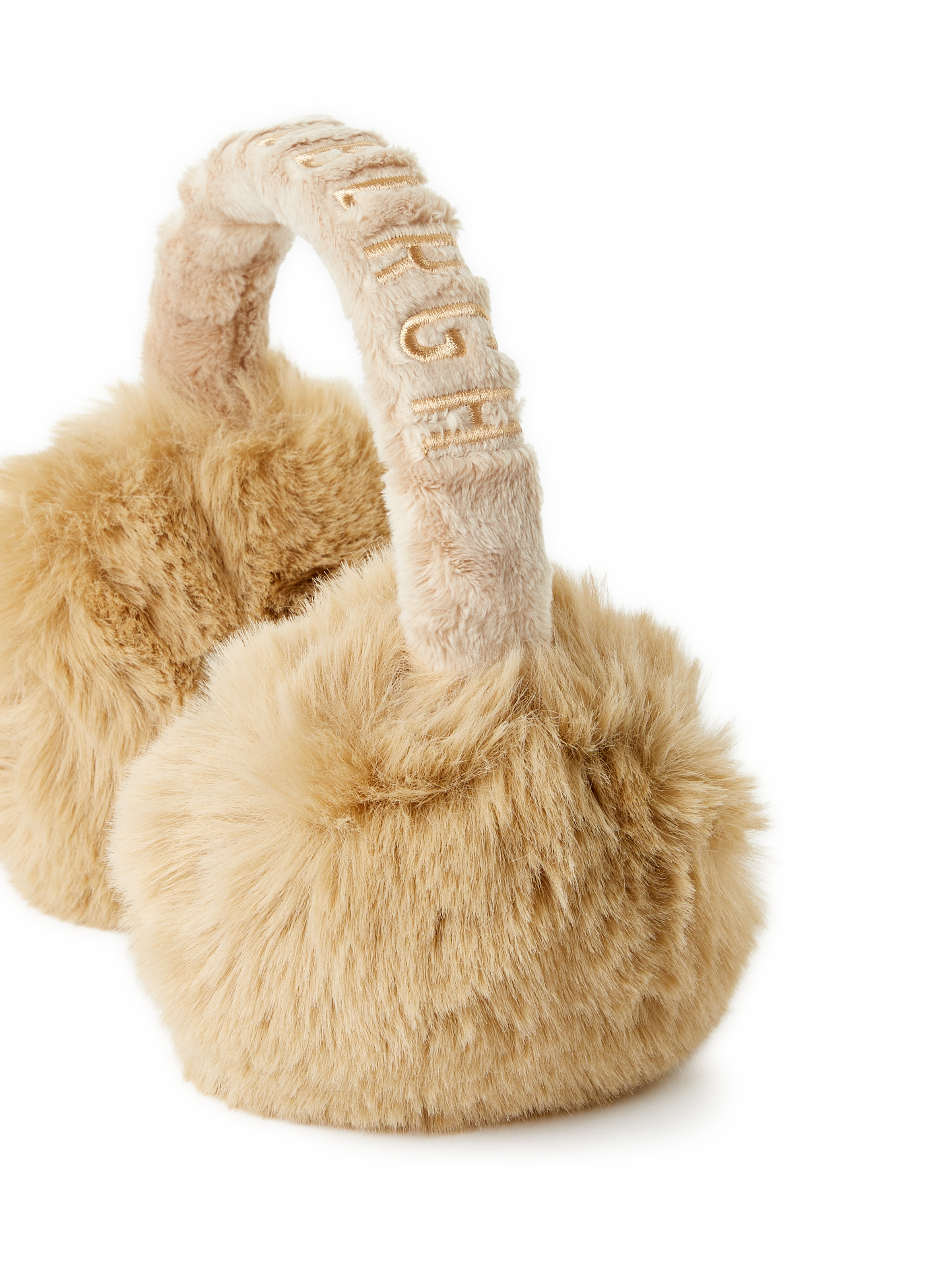 Cache-oreille brodé GOLDBERGH Marron